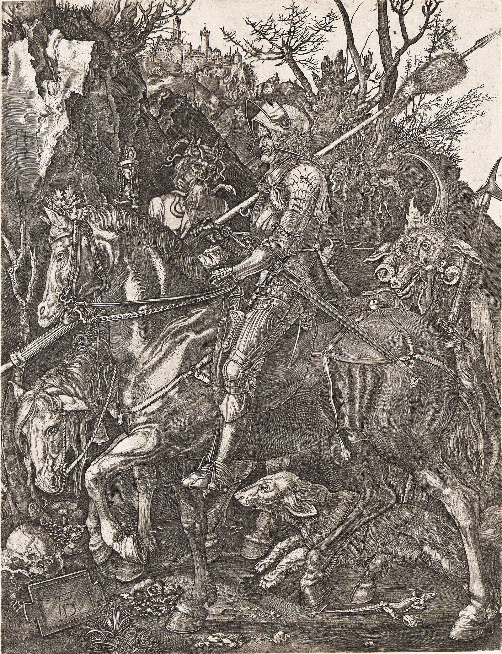 Albrecht Dürer (After), Knight, Death and the Devil, circa 1600. (1 of 1)