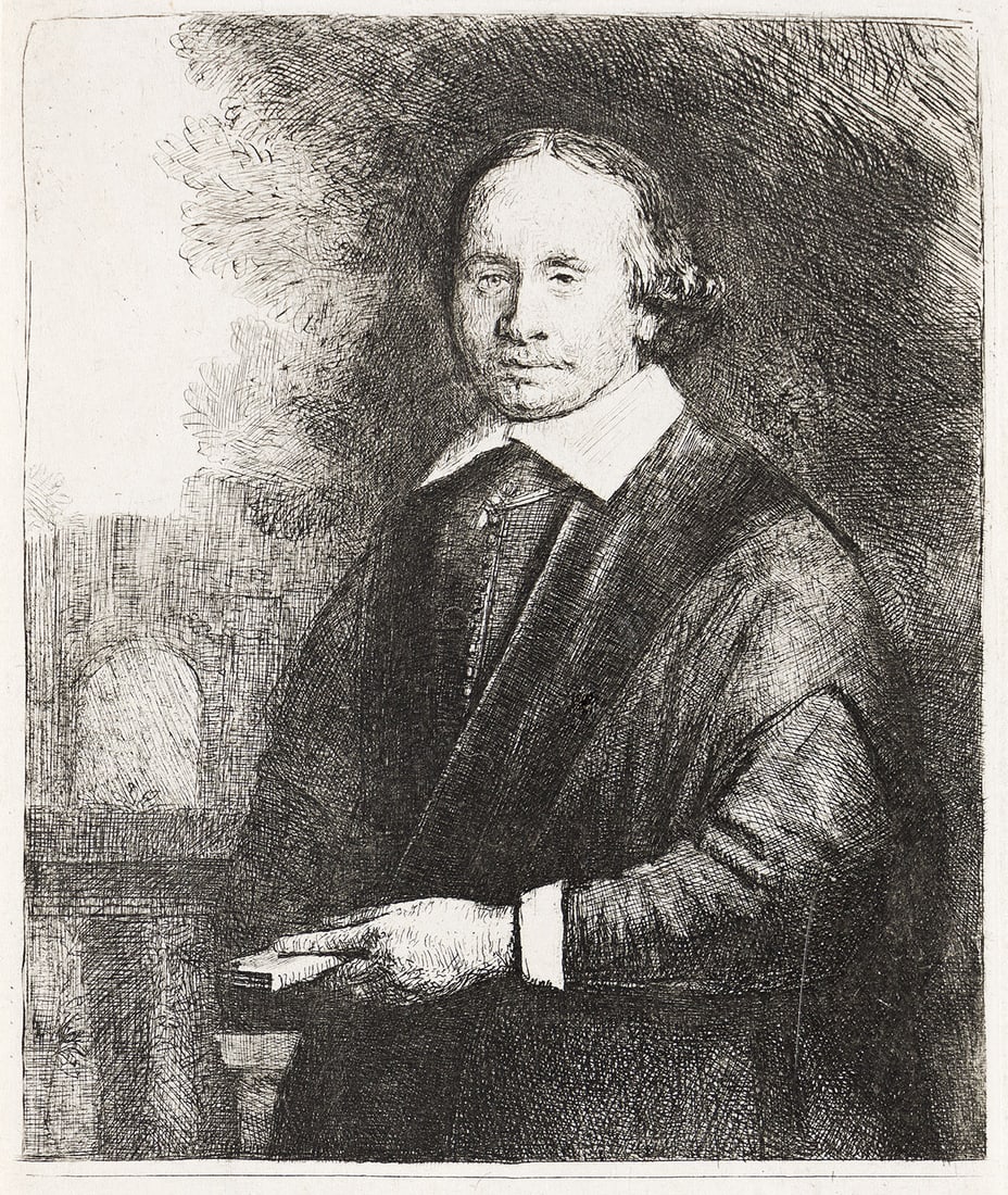 Rembrandt van Rijn (1606-1669), Jan Antonides van der Linden, 1665.: Rembrandt van Rijn (1606-1669) Jan Antonides van der Linden. Etching, engraving and drypoint, 1665. Biörklund's fifth state (of 6); Usticke's sixth state (of 7); White and Boon's fourth state (of