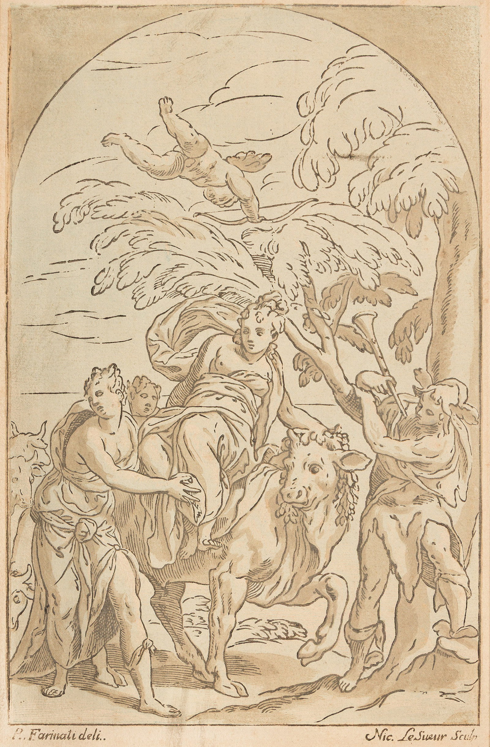 Nicolas LeSueur (1690-1764), Europa and the Bull, circa 1740. (1 of 1)