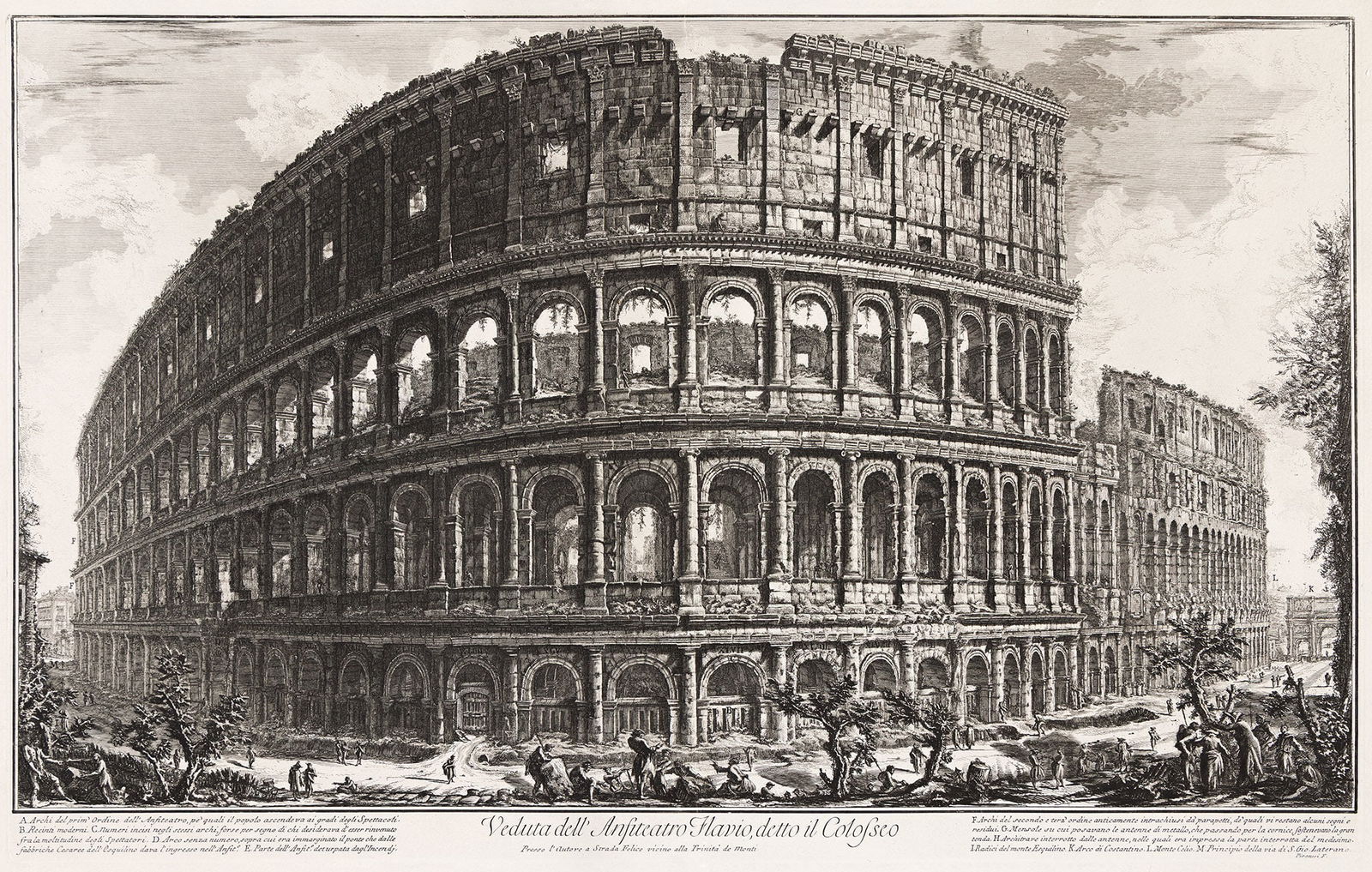 Giovanni B. Piranesi (1720-1778), Veduta dell'Anfiteatro Flavio, detto il Colosseo, 1757. (1 of 1)
