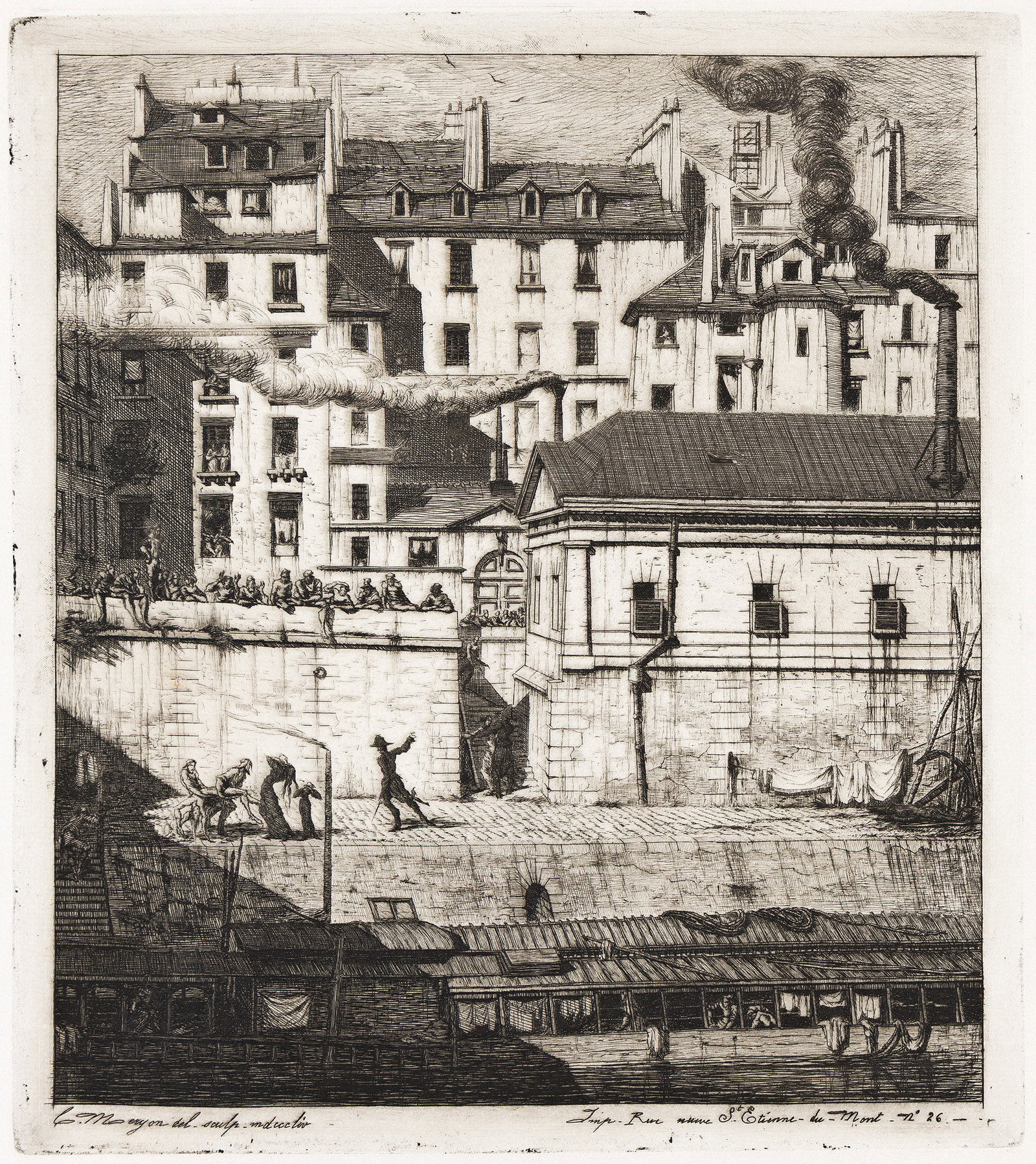 Charles Meryon (1821-1868), La Morgue, 1854. (1 of 1)