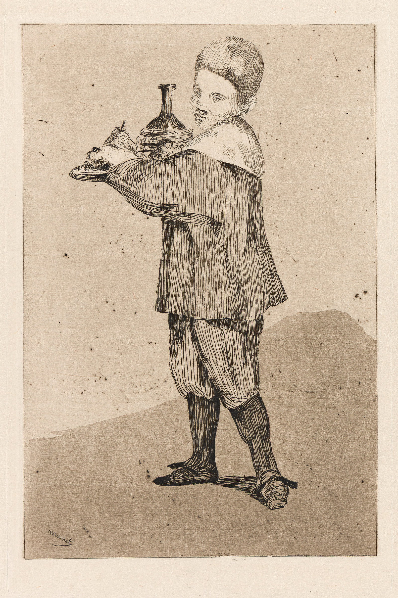 Édouard Manet (1832-1883), L'enfant Portant un Plateau, 1862. (1 of 1)