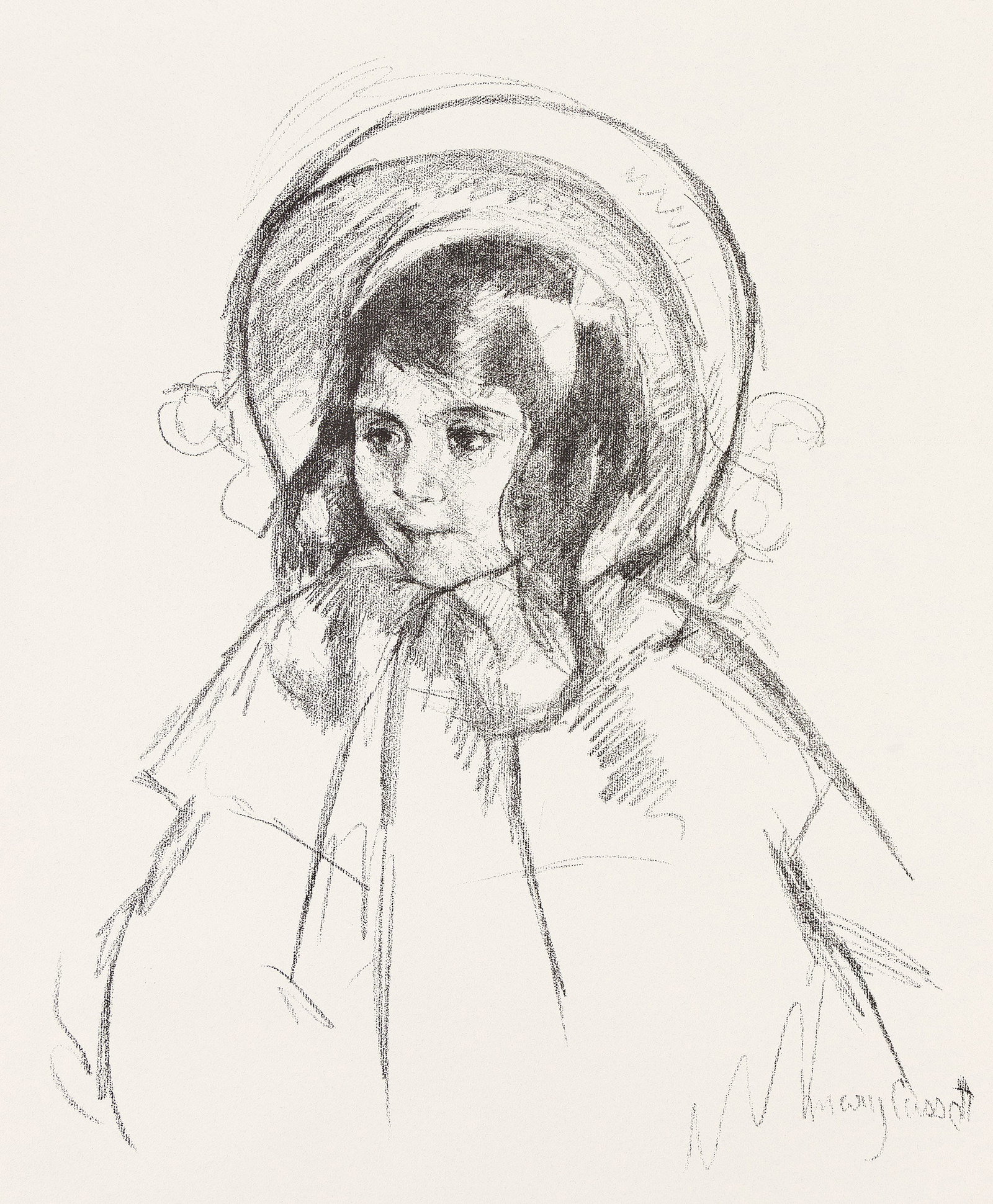 Mary Cassatt (1844-1926), Sara Wearing her Bonnet and Coat, circa 1904. (1 of 1)