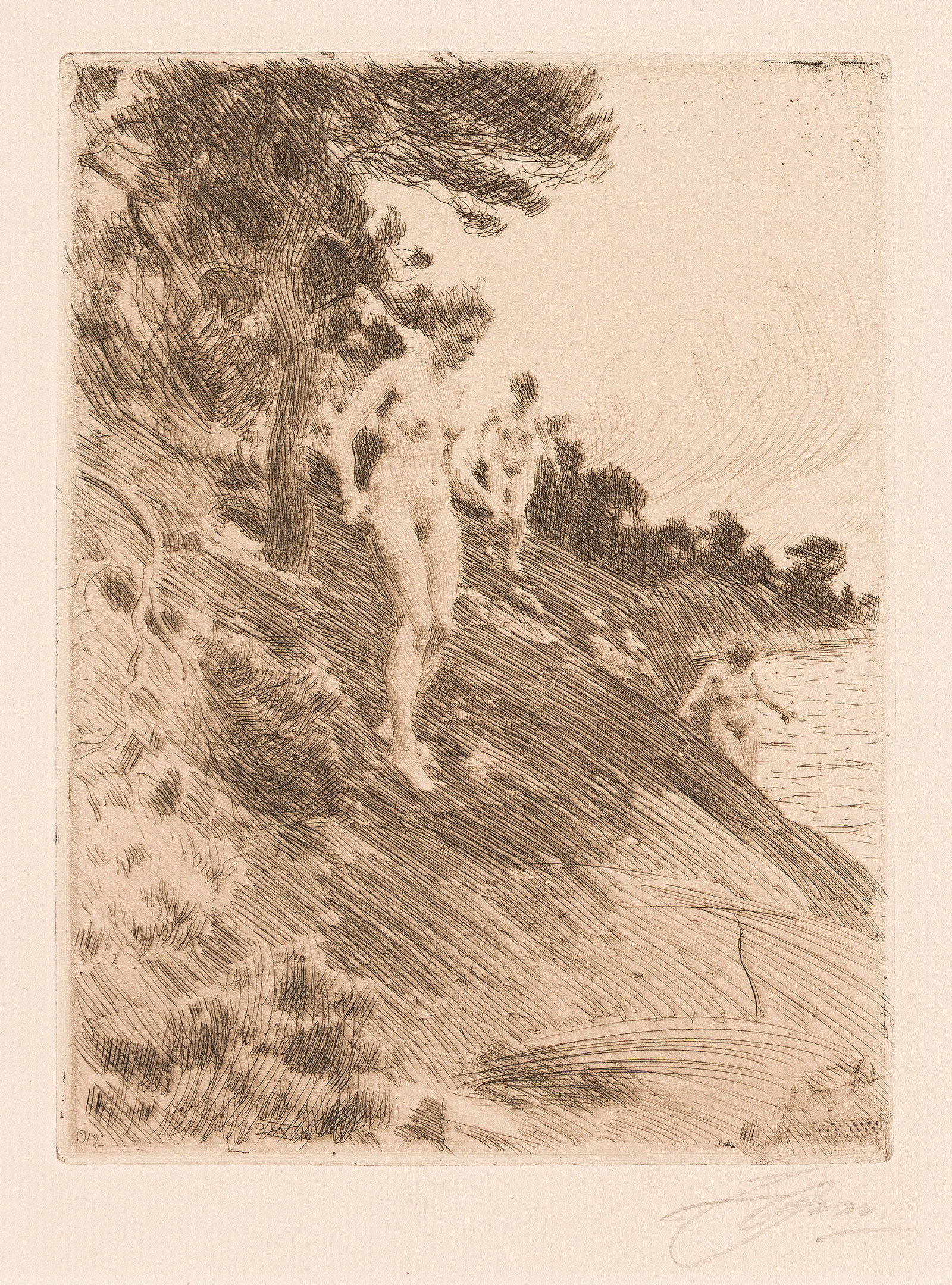 Anders Zorn (1860-1920), Frightened, 1912. (1 of 1)