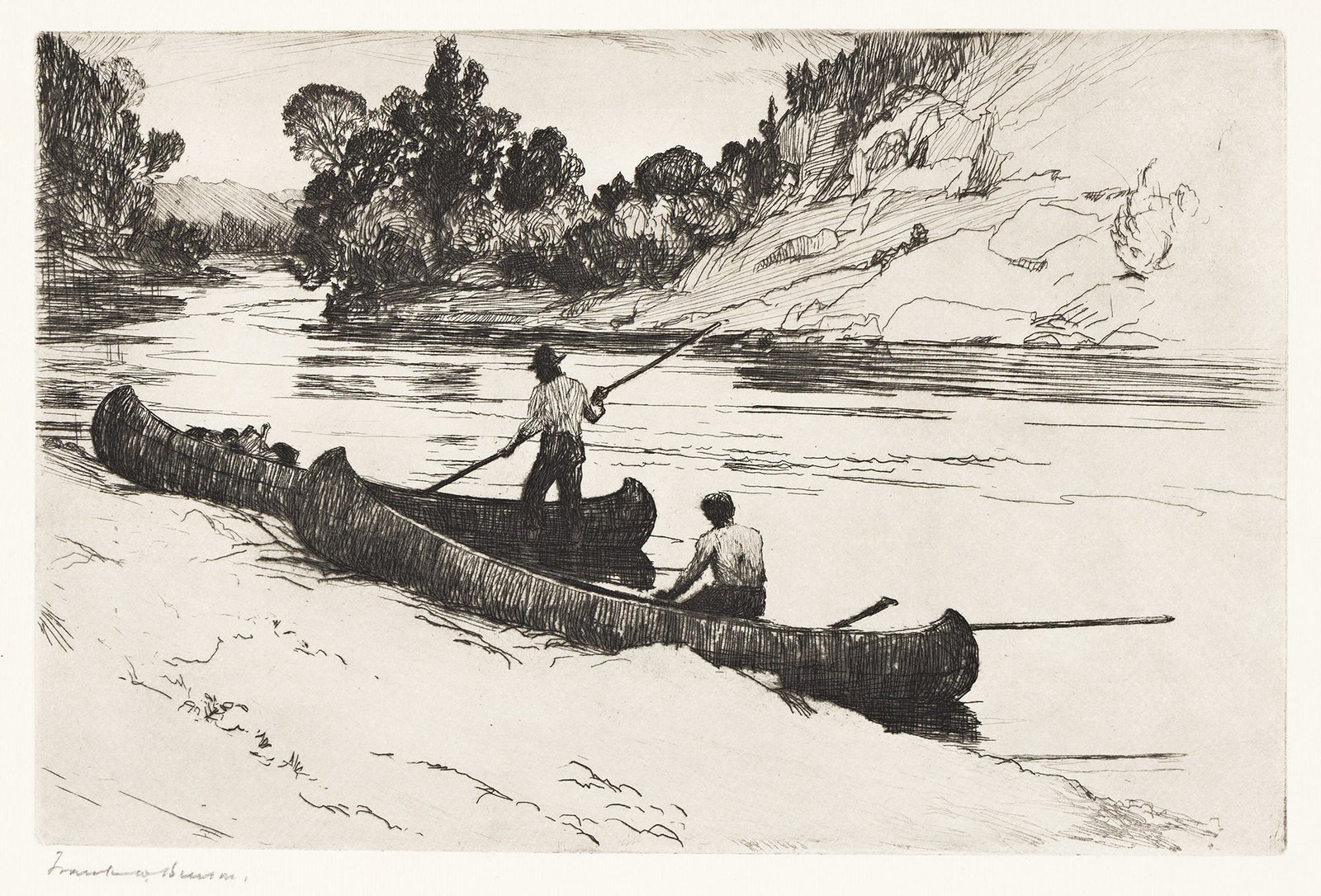 Frank W. Benson (1862-1951), On the Kedgwick, 1923. (1 of 1)