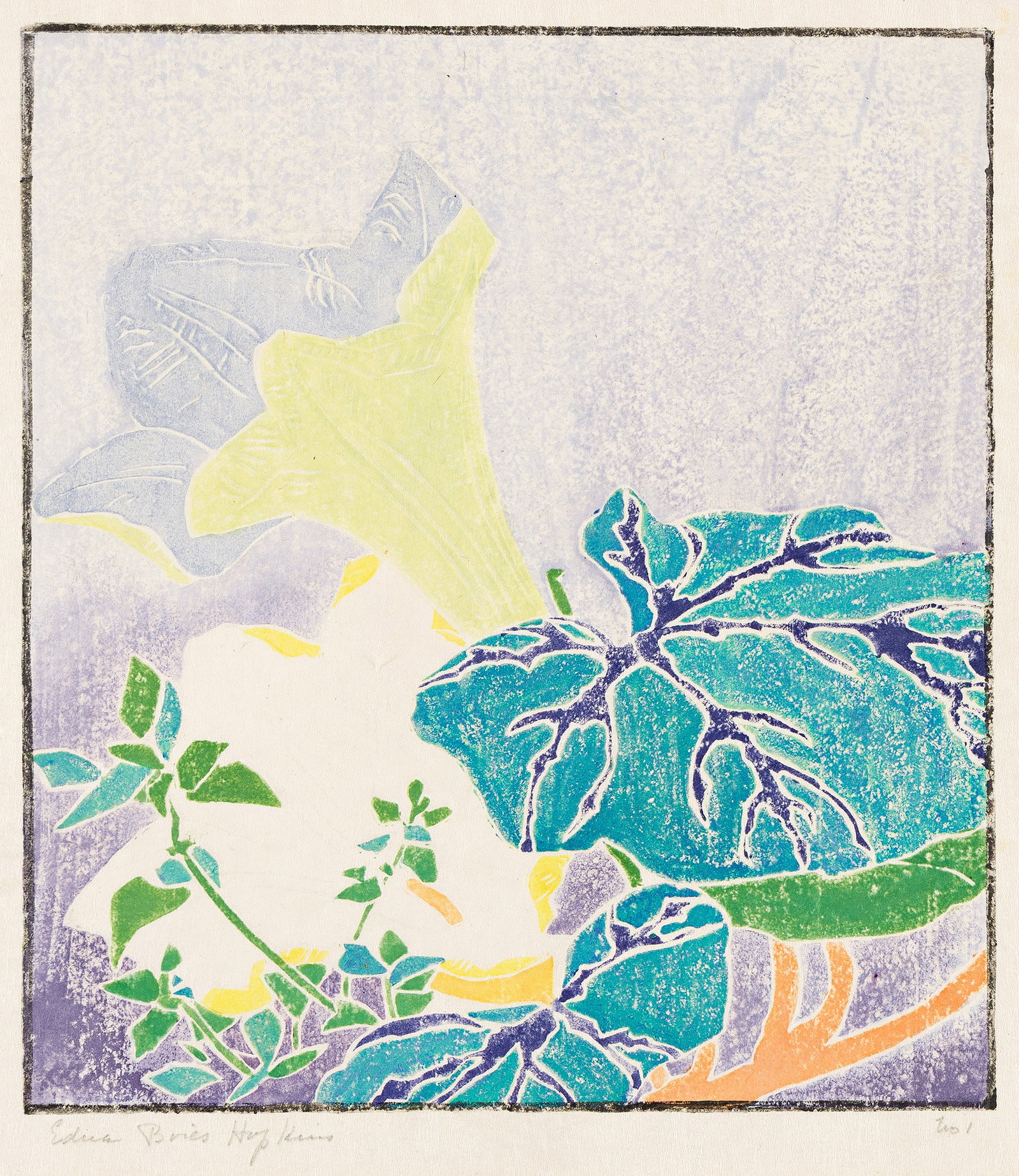 Edna Boies Hopkins (1872-1937), Lilies (also know as Moonflowers), circa 1920-23. (1 of 1)