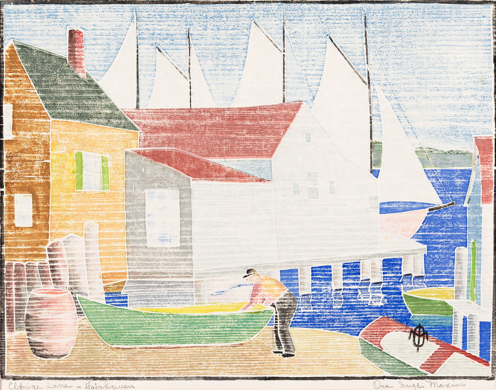 Ora Inge Maxim (1895-1982), Eldridge Lane, Fairhaven, circa 1933. (1 of 1)