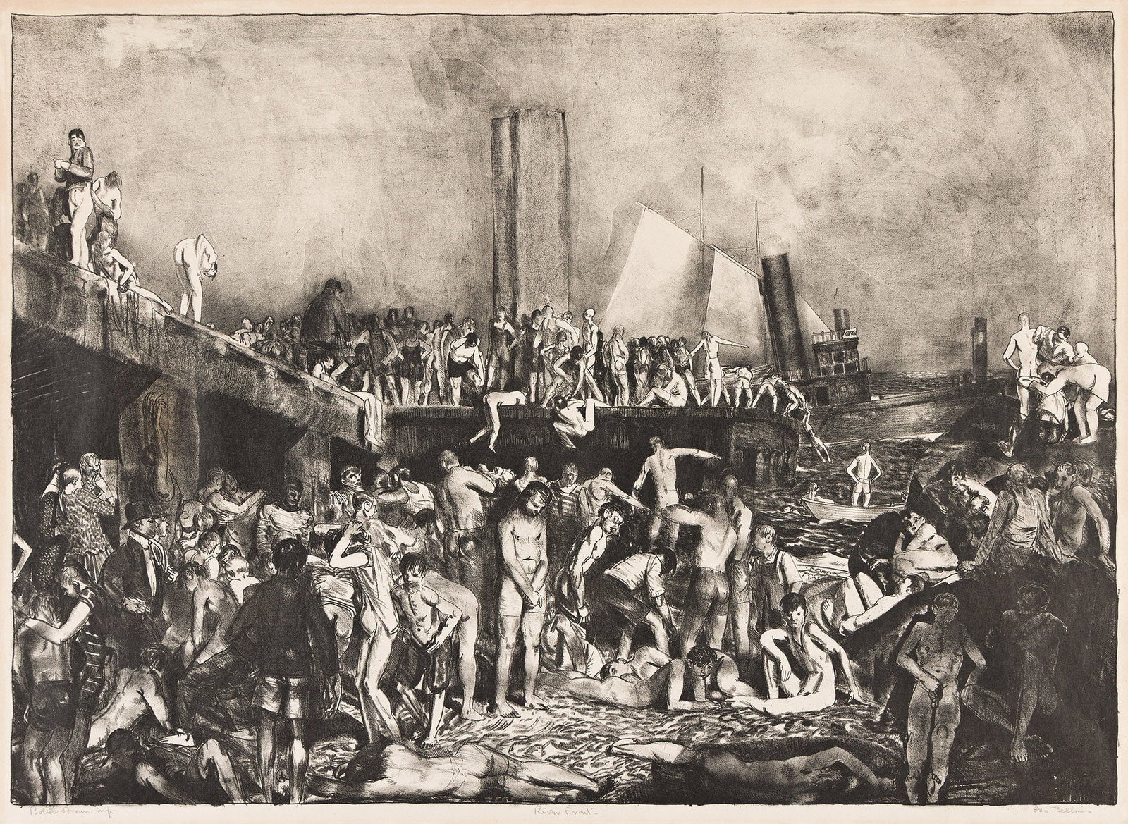 George Wesley Bellows (1882-1925), River-Front, 1923-24. (1 of 1)