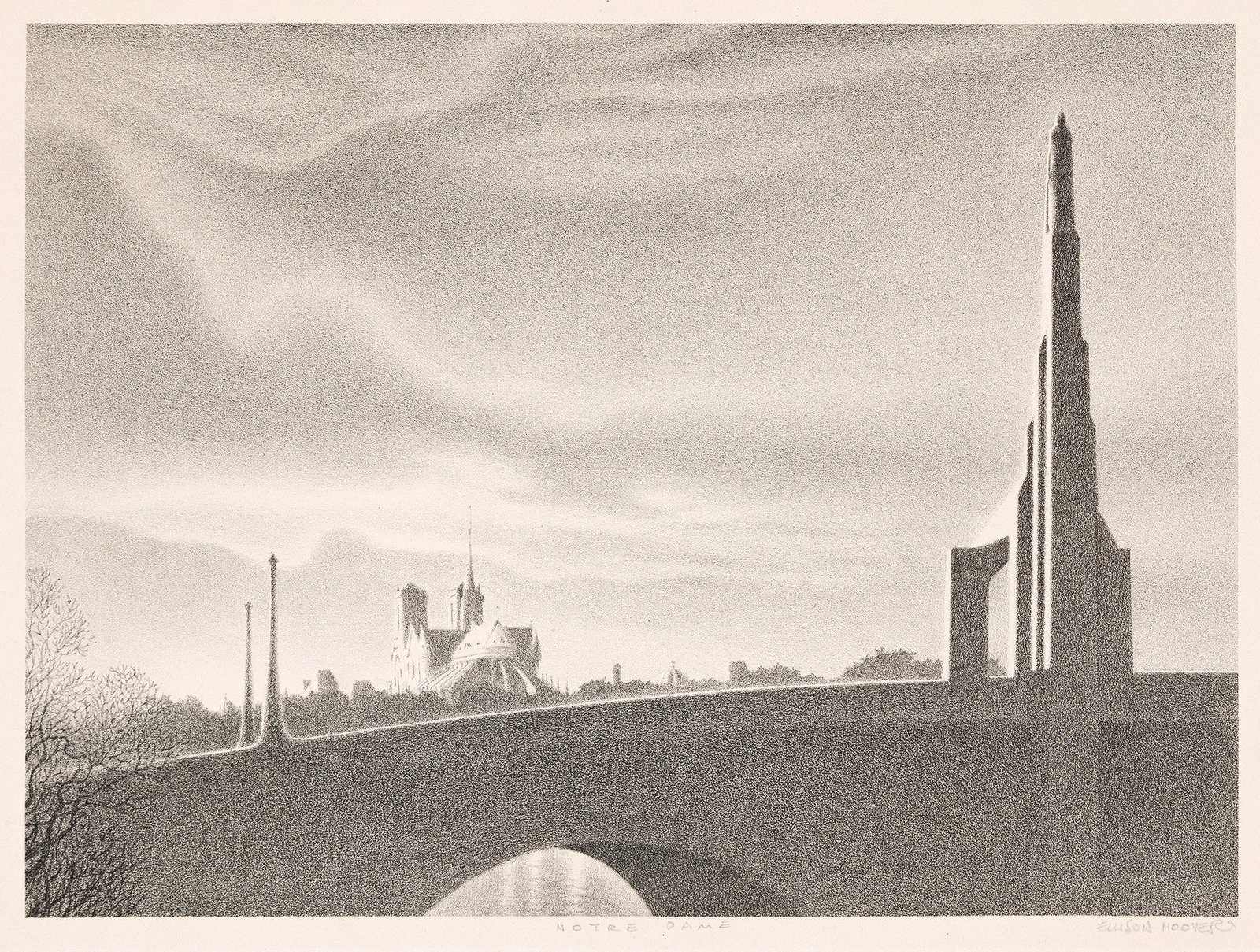 Ellison Hoover (1888-1955), Notre Dame, circa 1940. (1 of 1)