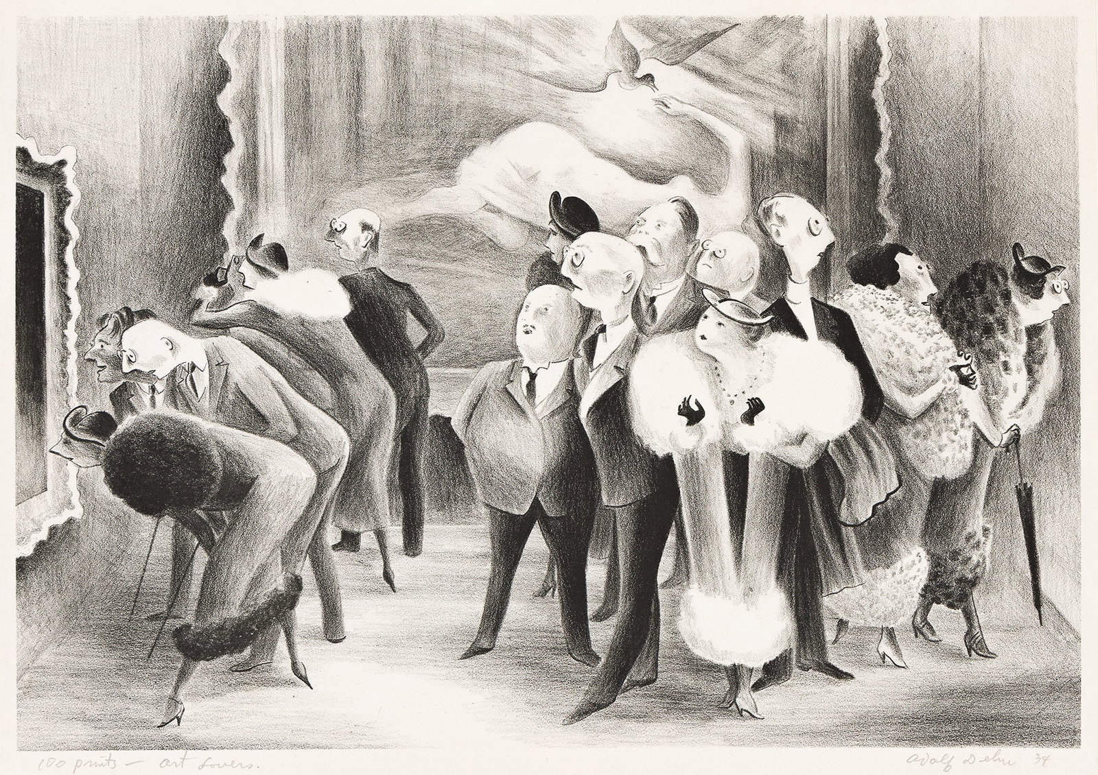 Adolf Dehn (1895-1968), Art Lovers, 1934. (1 of 1)