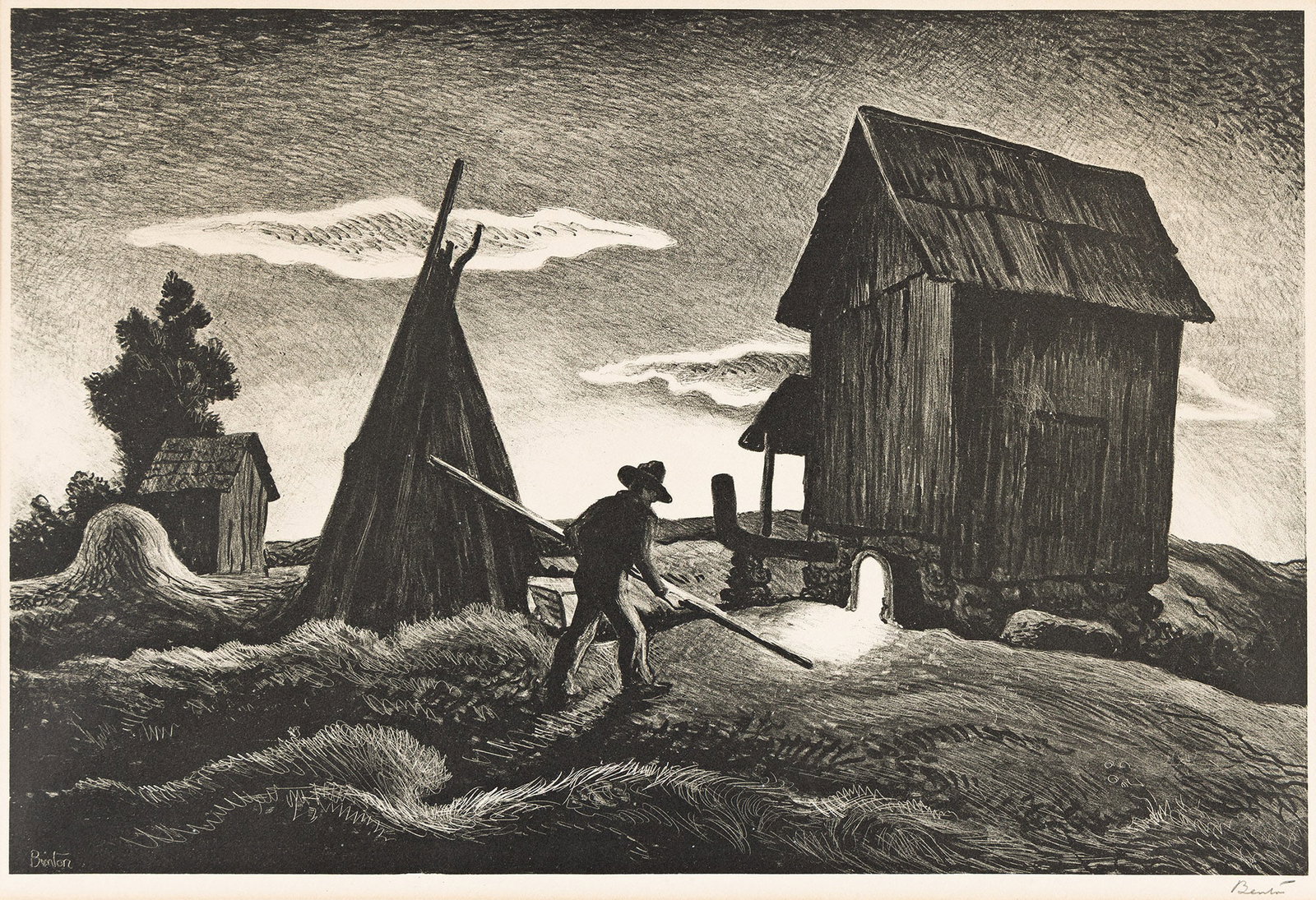 Thomas Hart Benton (1889-1975), Night Firing, 1943. (1 of 1)