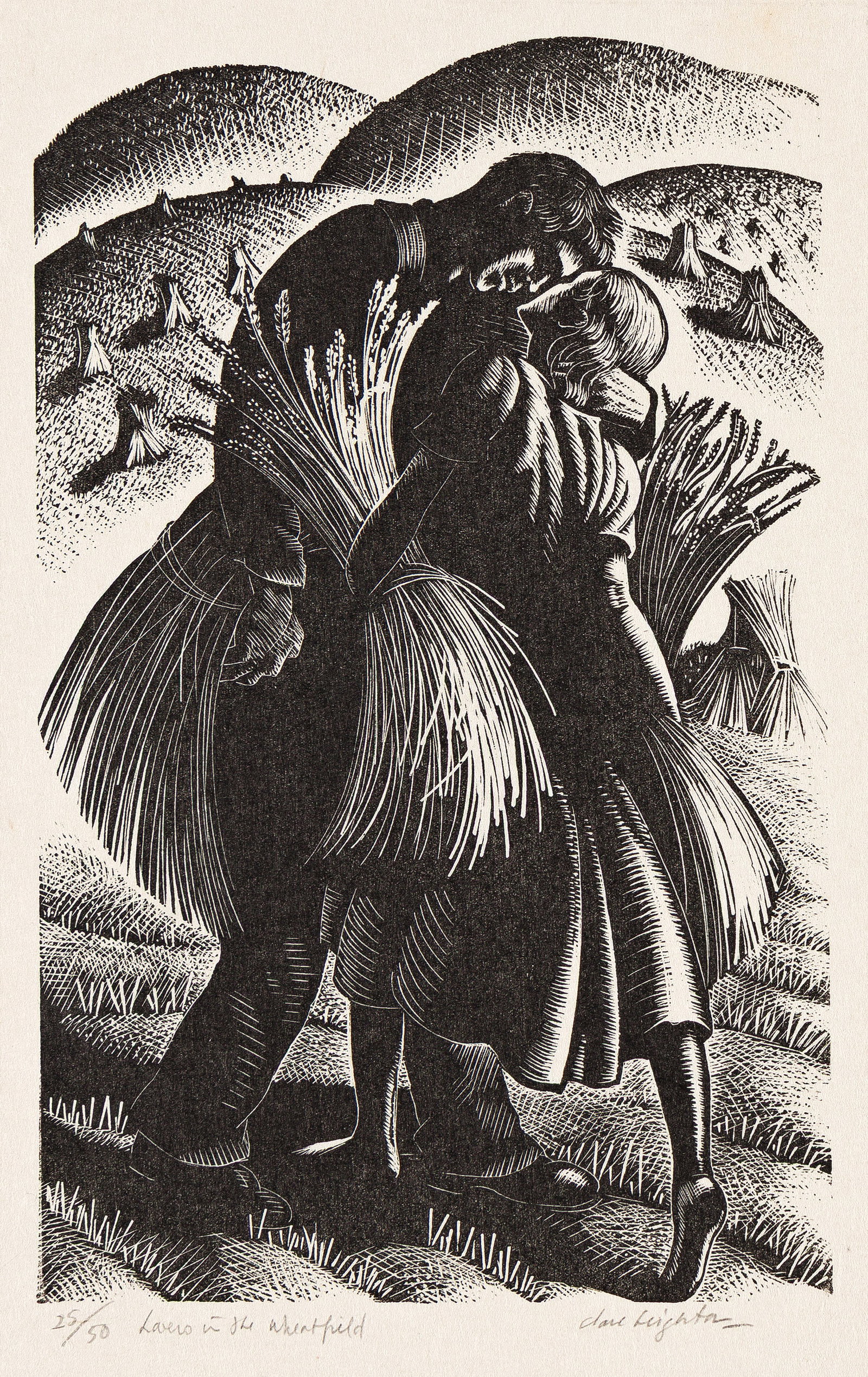 Claire Leighton (1898-1989), Lovers in the Wheatfield, 1944. (1 of 1)