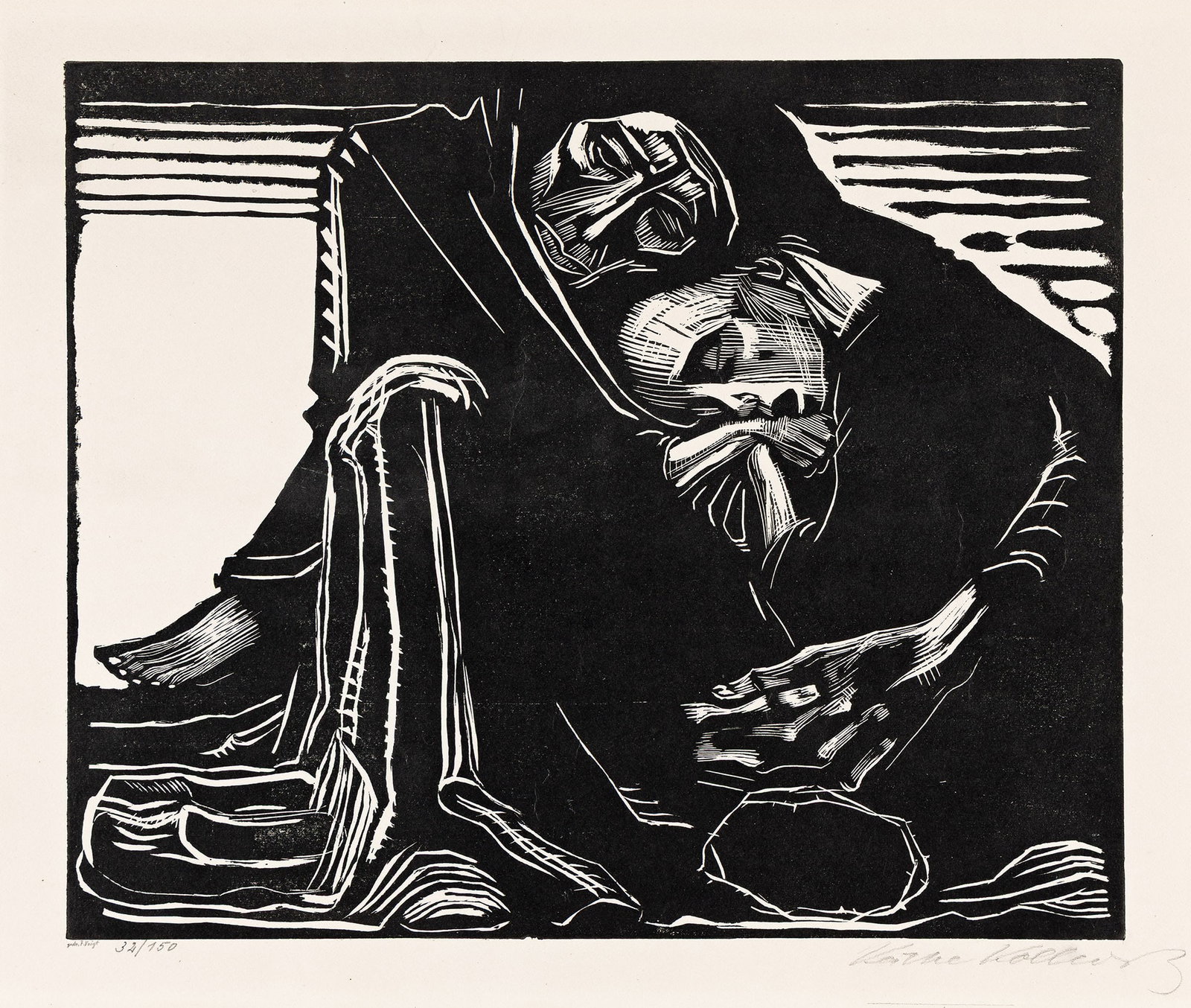 Käthe Kollwitz (1867-1945), Tod mit Frau im Schoss, 1921. (1 of 1)