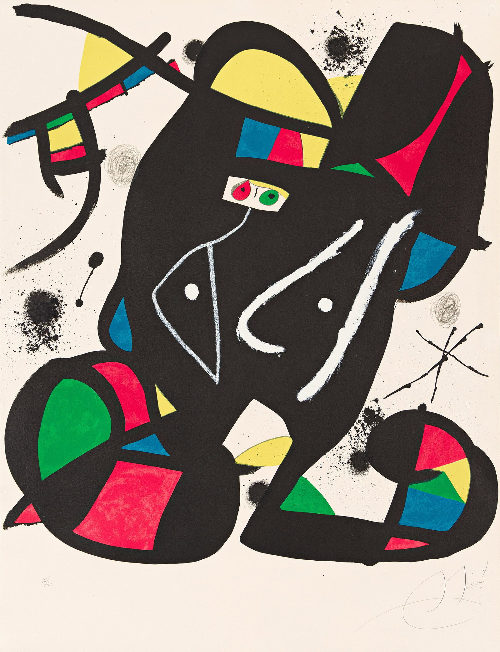 Joan Miró (1893-1983), Colpir Sense Nafrar III, 1981. (1 of 1)