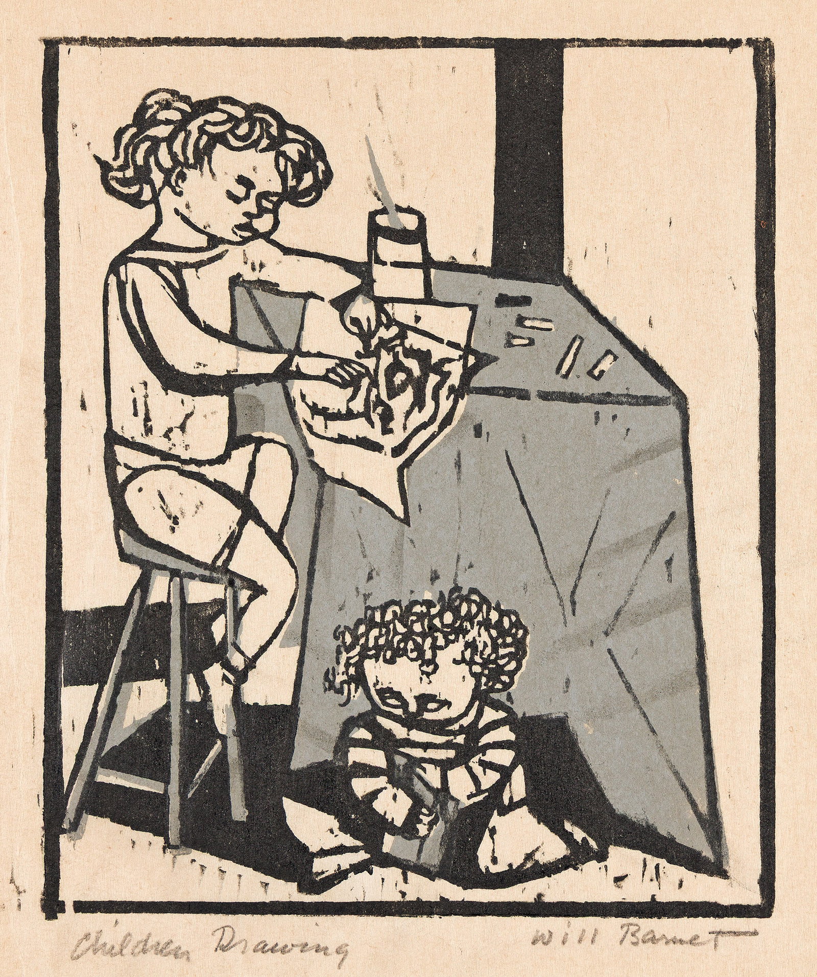 Will Barnet (1911-2012), The Brothers, 1942. (1 of 1)