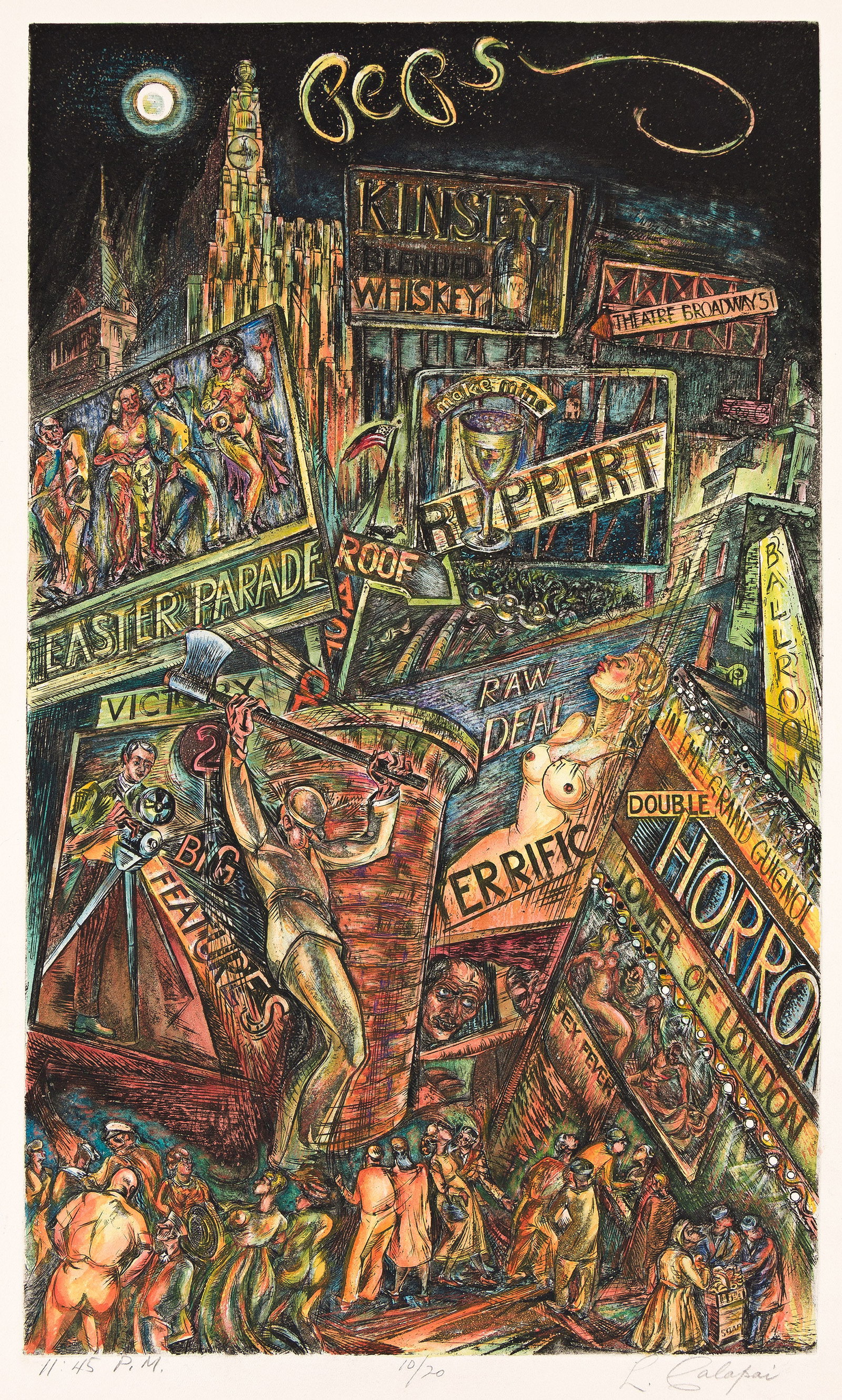 Letterio Calapai (1902-1993), 11:45 P.M, 1947. (1 of 1)