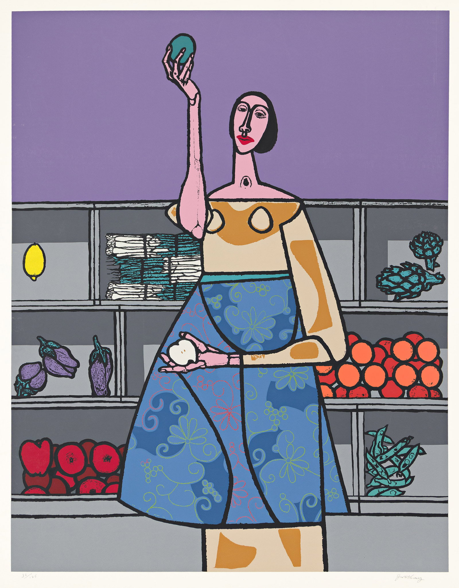 Robert Gwathmey (1903-1988), Vendor, 1975. (1 of 1)