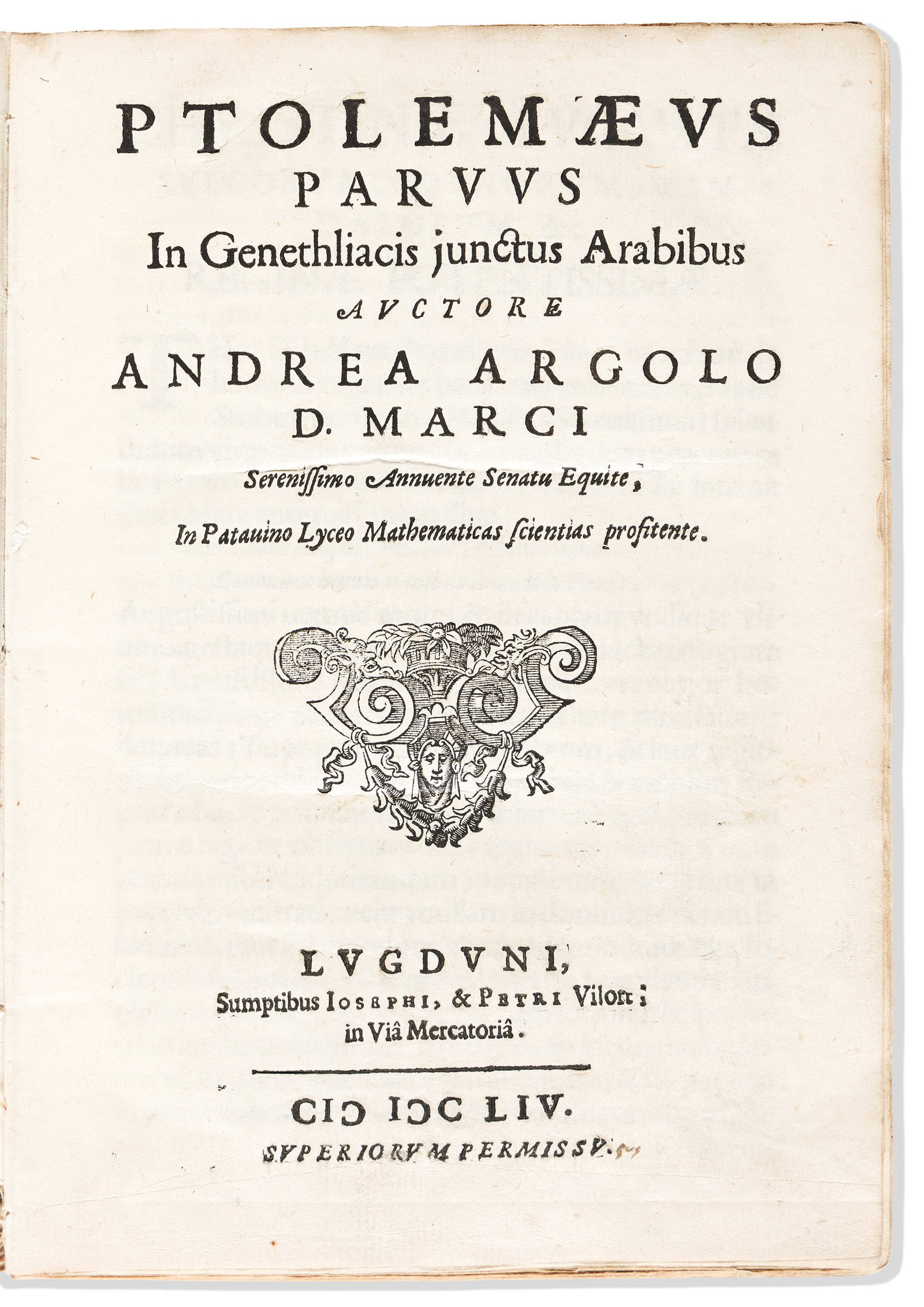 Andreas Argoli (1570-1657) Three Titles from the 1650s. (1 of 3)