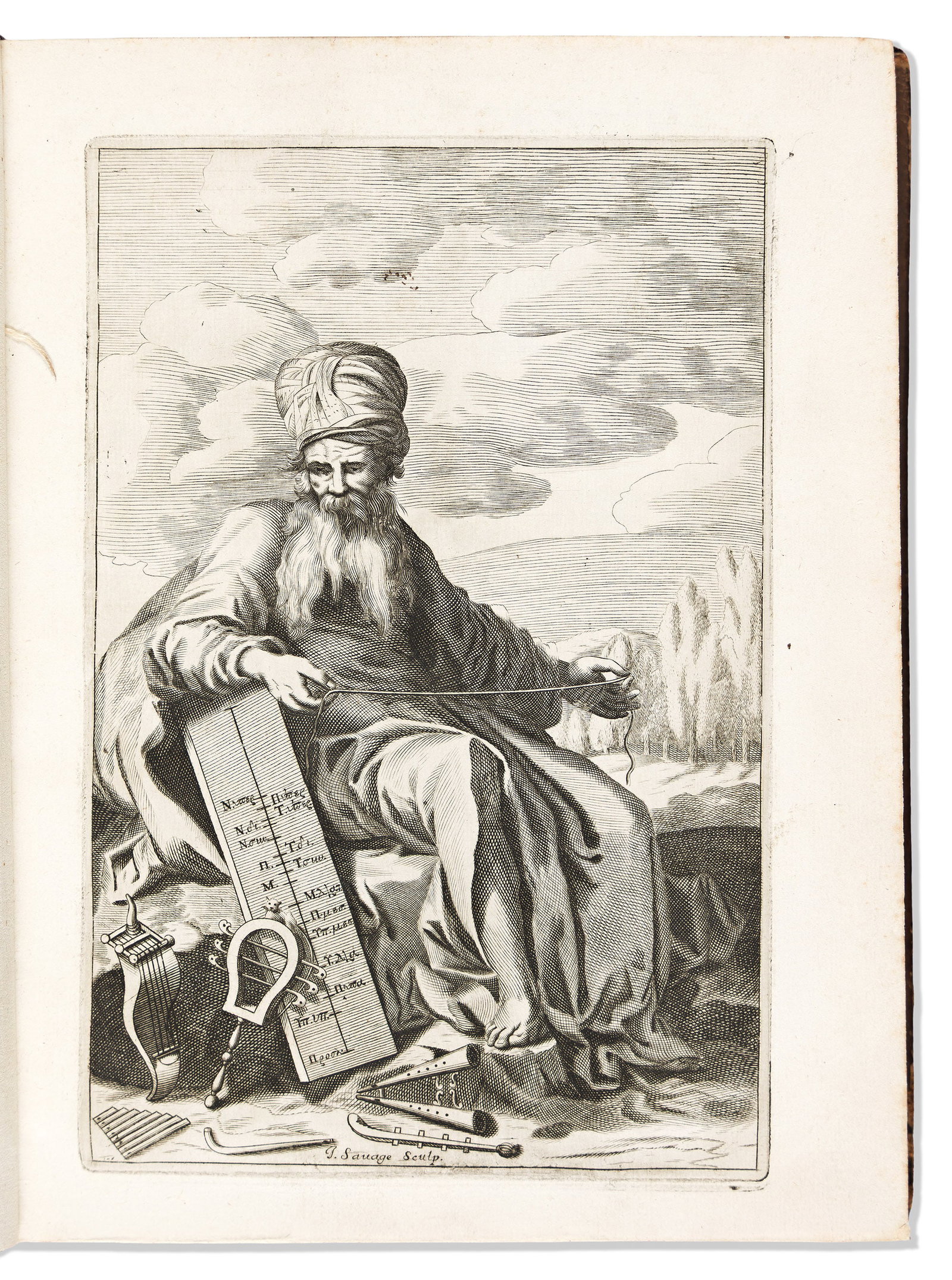 Claudius Ptolemy (100-160 CE) Harmonicorum Libri Tres. Oxford: E Theatro Sheldoniano, 1682. (1 of 2)