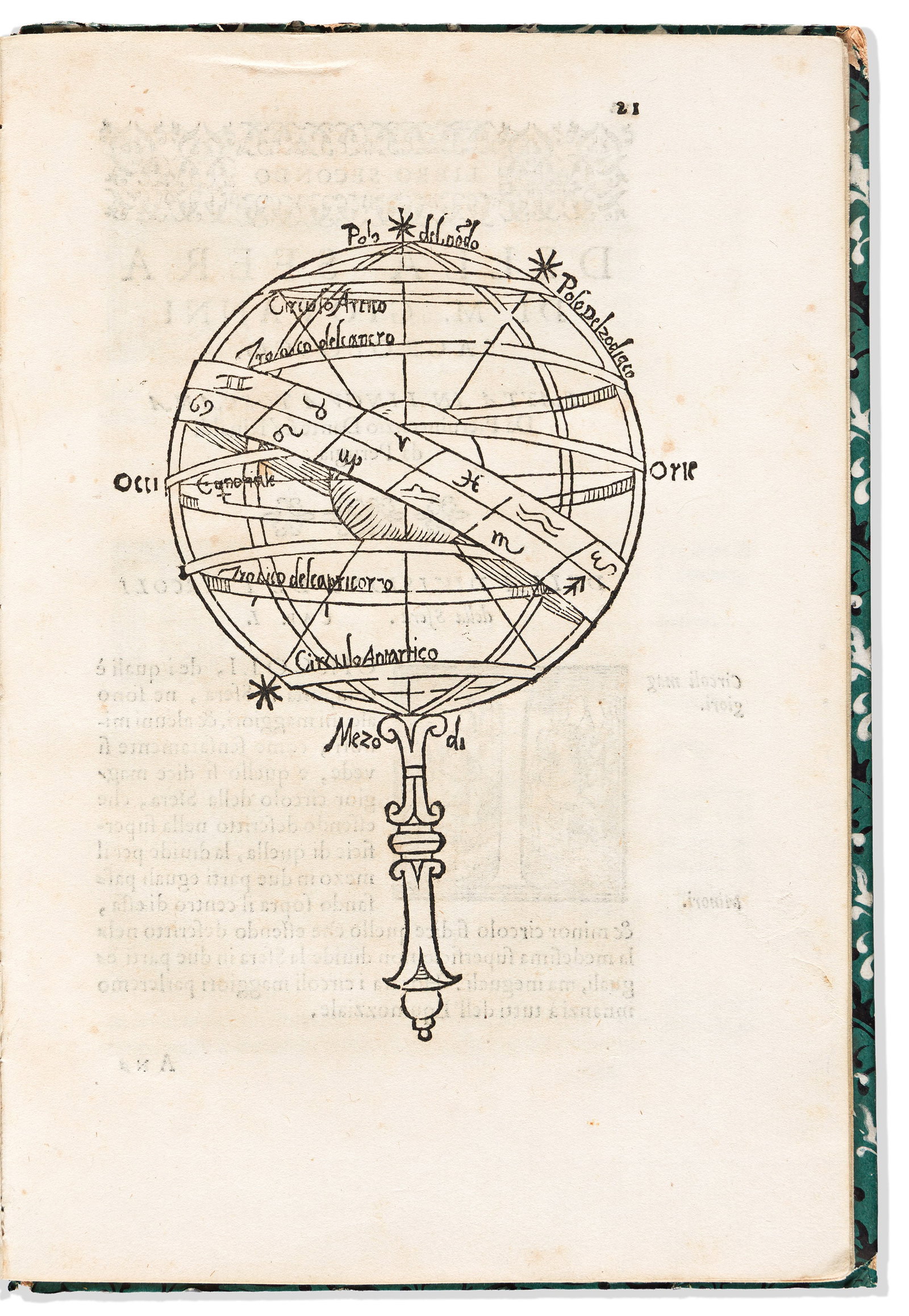 Johannes de Sacrobosco (1195-1256) La Sfera. Florence: Nella Stamperia de' Giunti, 1579. (1 of 2)