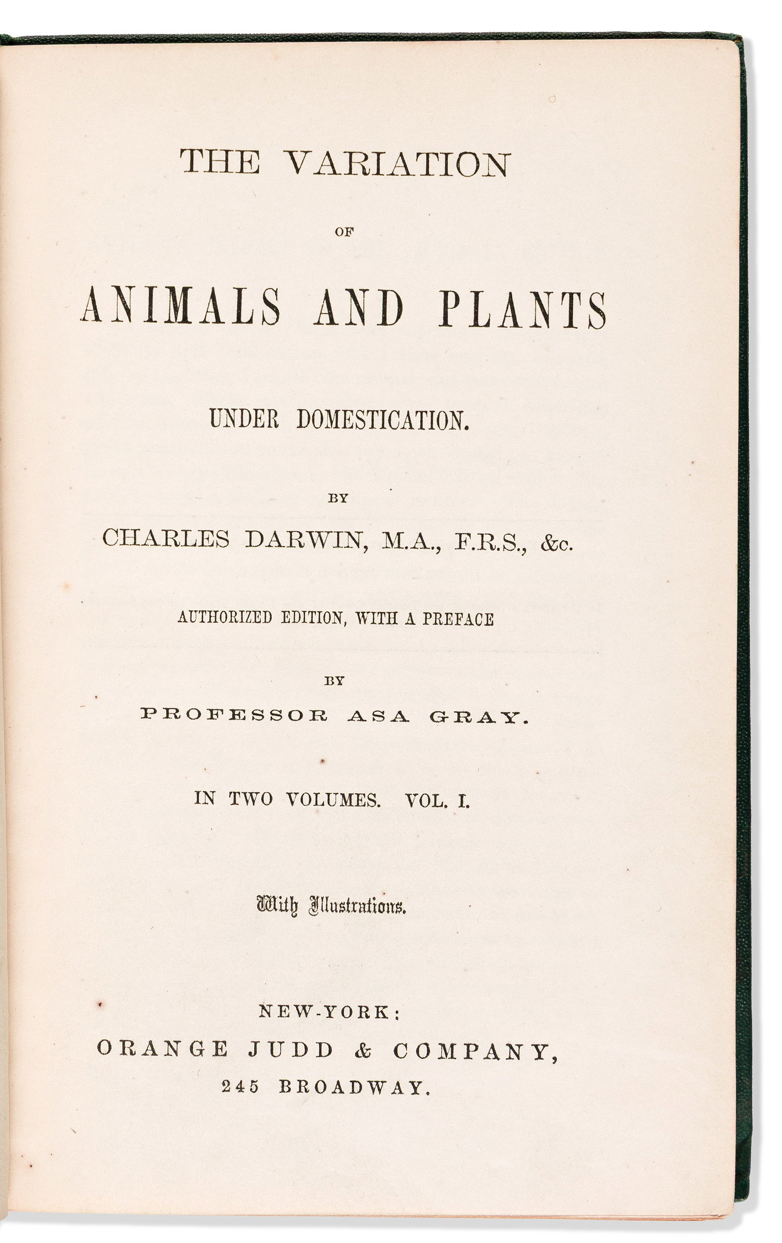 Charles Darwin (1809-1882) Four Titles in Six Volumes. (1 of 4)