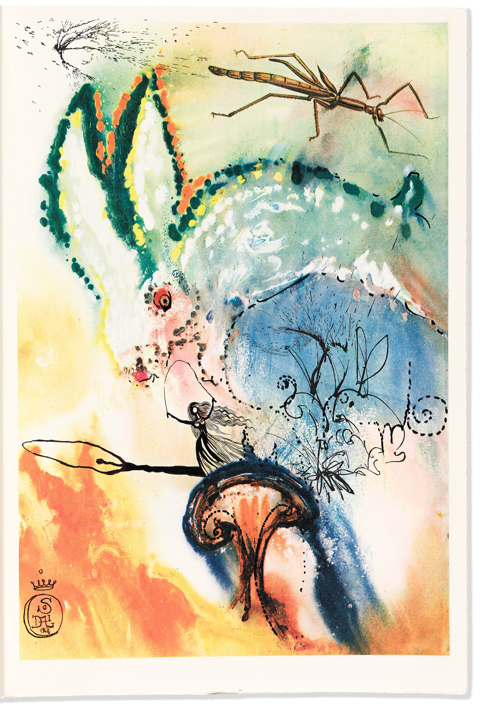 Salvador Dali (1904-1989), illus. & Lewis Carroll (1832-1898) Alice’s Adventures in (1 of 2)