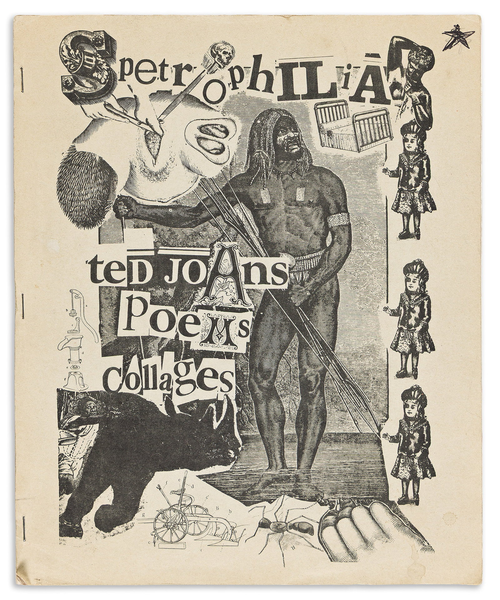 Ted Joans (1928-2003) Spetrophilia. Ted Joans, Poems, Collages. Inscribed by the Artist. Amsterdam: (1 of 2)