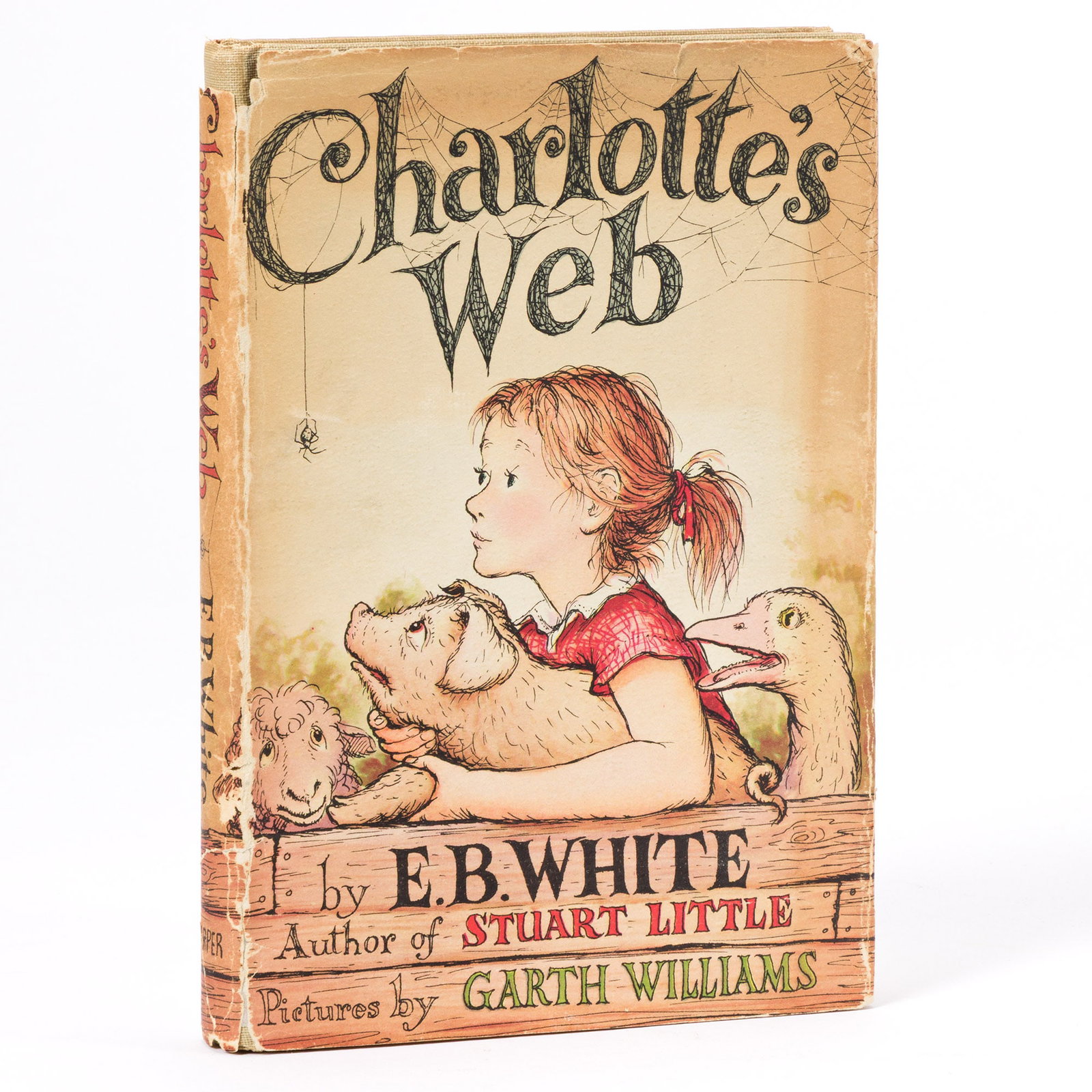 E.B. White (1889-1985) & Garth Williams (1912-1996), illus. Charlotte’s Web. First Edition in (1 of 2)