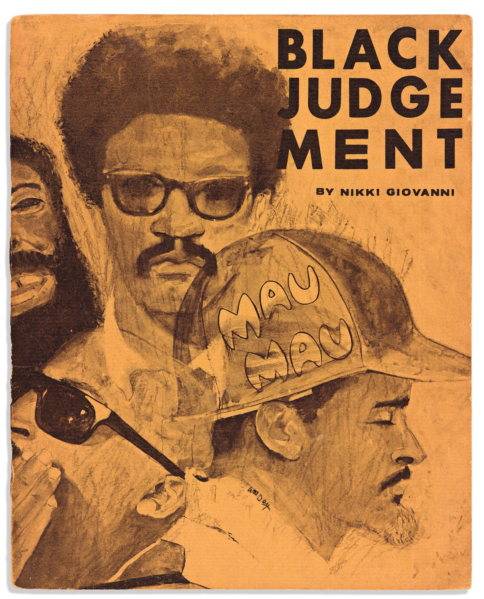 Nikki Giovanni (1943-2024) Black Judgement. Signed First Printing. Detroit, MI: Broadside Press, (1 of 2)