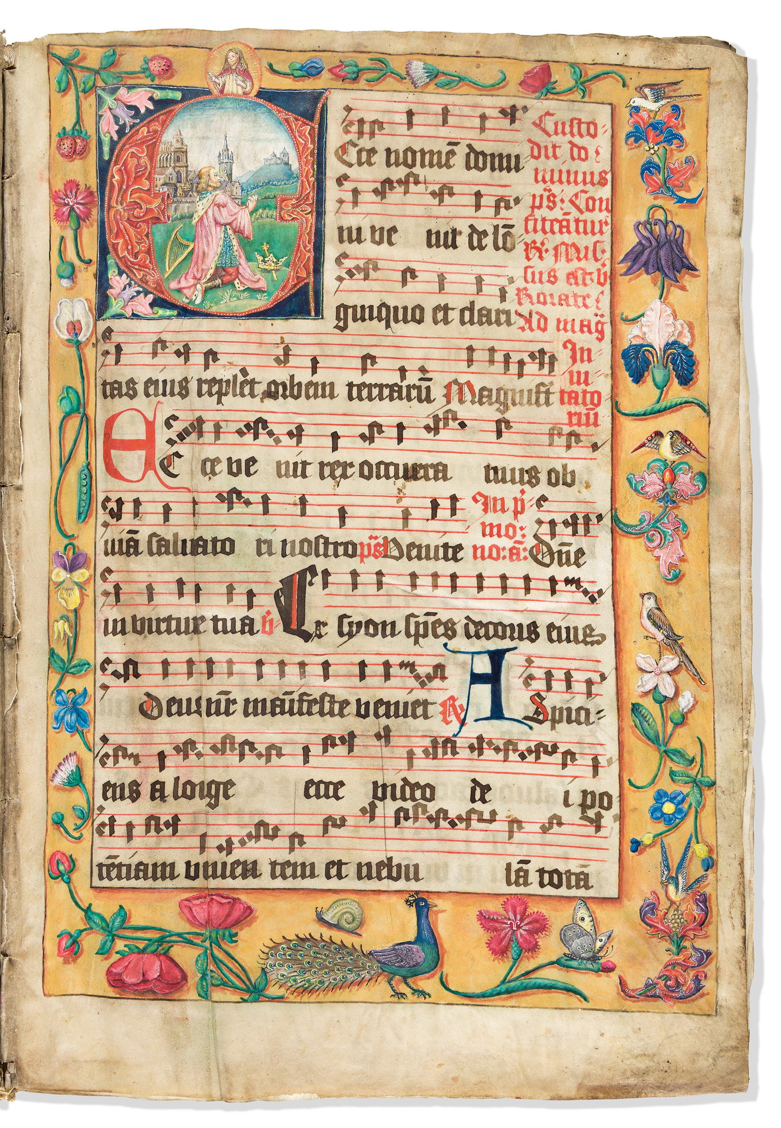 Antiphonal in Latin. Manuscript on Parchment. Cologne, early 16th century. (1 of 4)