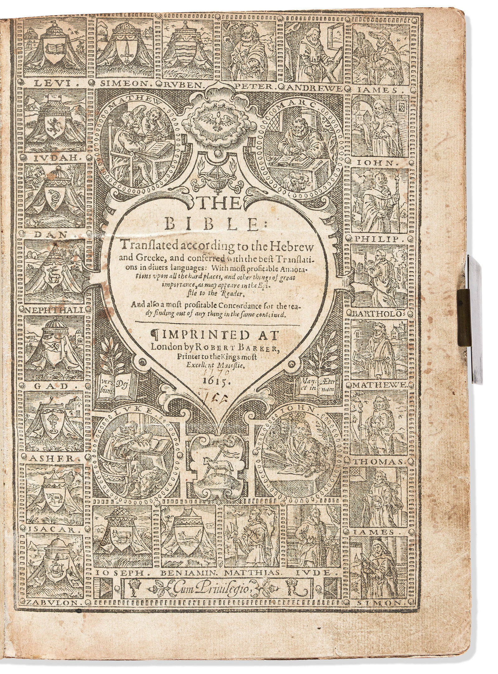 Bible in English. Geneva Translation. The Bible: Translated According to the Hebrew and Greeke. (1 of 2)