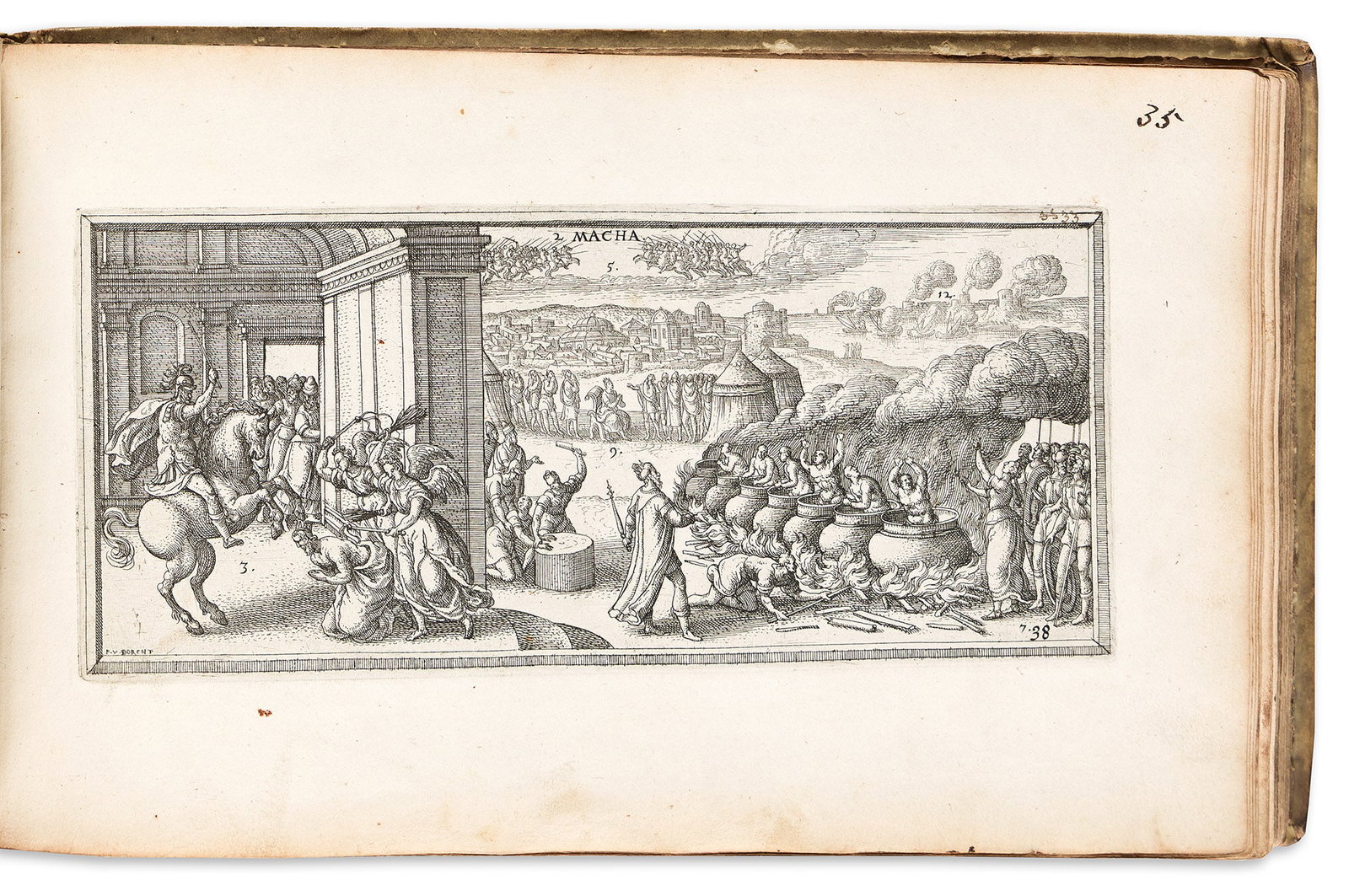 Bible in Latin. Illustrated. Biblia, Hoc est Vetus et Novum Testamentum Iconibus Expressum. A Purely (1 of 3)