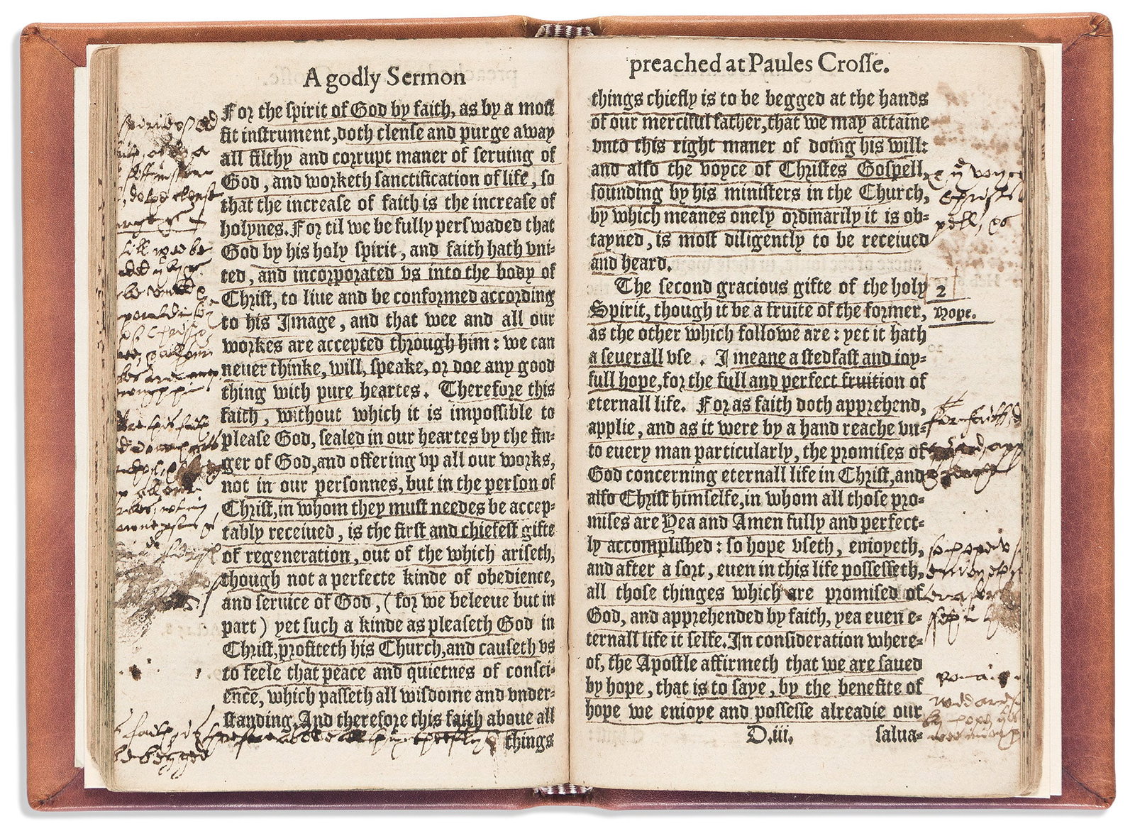 Laurence Chaderton (1536-1640) An Excellent and Godly Sermon. A Fragment. London: Christopher: Laurence Chaderton (1536-1640) An Excellent and Godly Sermon. A Fragment. London: Christopher Barker, 1578. Octavo, one of three editions printed in 1578, incomplete, lacking 17 leaves including (incl