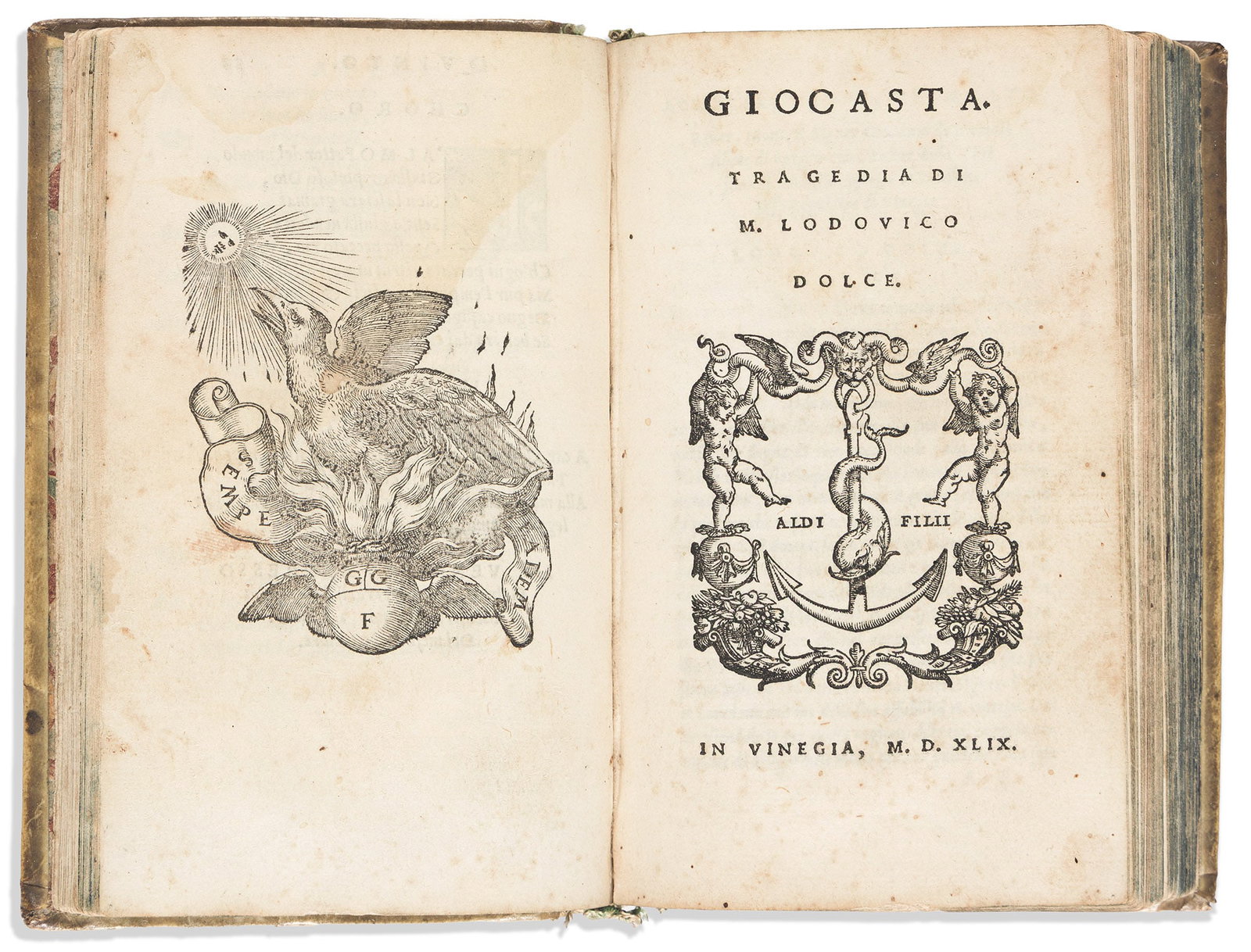 Lodovico Dolce (1508-1568) Sammelband of Octavo Tragedies Printed in the 1540s. (1 of 1)