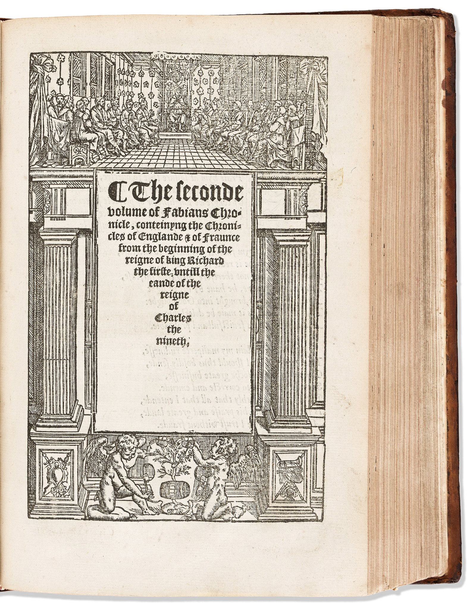 Robert Fabyan (d. 1513) The Chronicle of Fabian. London: Imprinted by Jhon Kyngston, 1559. (1 of 2)