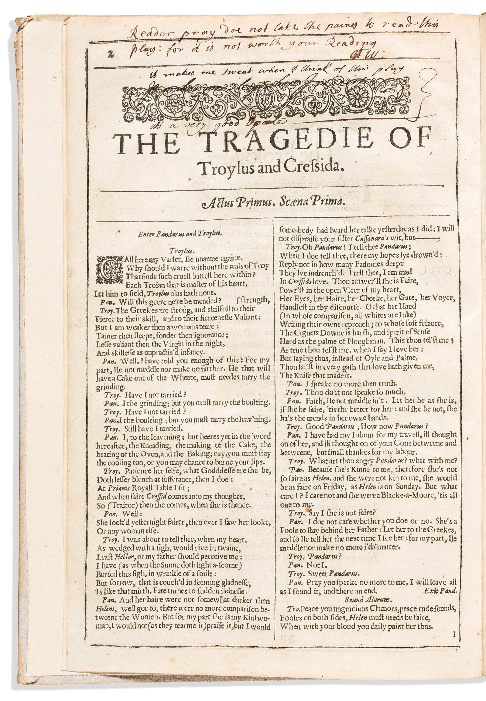 William Shakespeare (1564-1616)The Famous History of the Life of King Henry the Eight; The Tragedie (1 of 4)