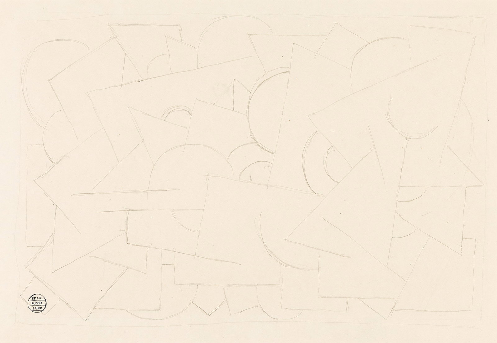 Rudolf Bauer, Untitled, Pencil on paper. (1 of 1)