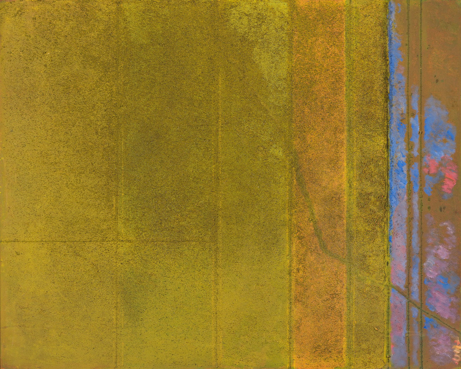 György Kepes, Measured Horizon, Oil and sand on canvas, 1971.: György Kepes (1906-2001) Measured Horizon. Oil and sand on canvas, 1971. Signed, titled, and dated in ink, verso. 50 x 40 in. (127 x 101.6 cm.), Frame: 51 1/2 x 41 3/4 in. (130.8 x 106 cm.)
