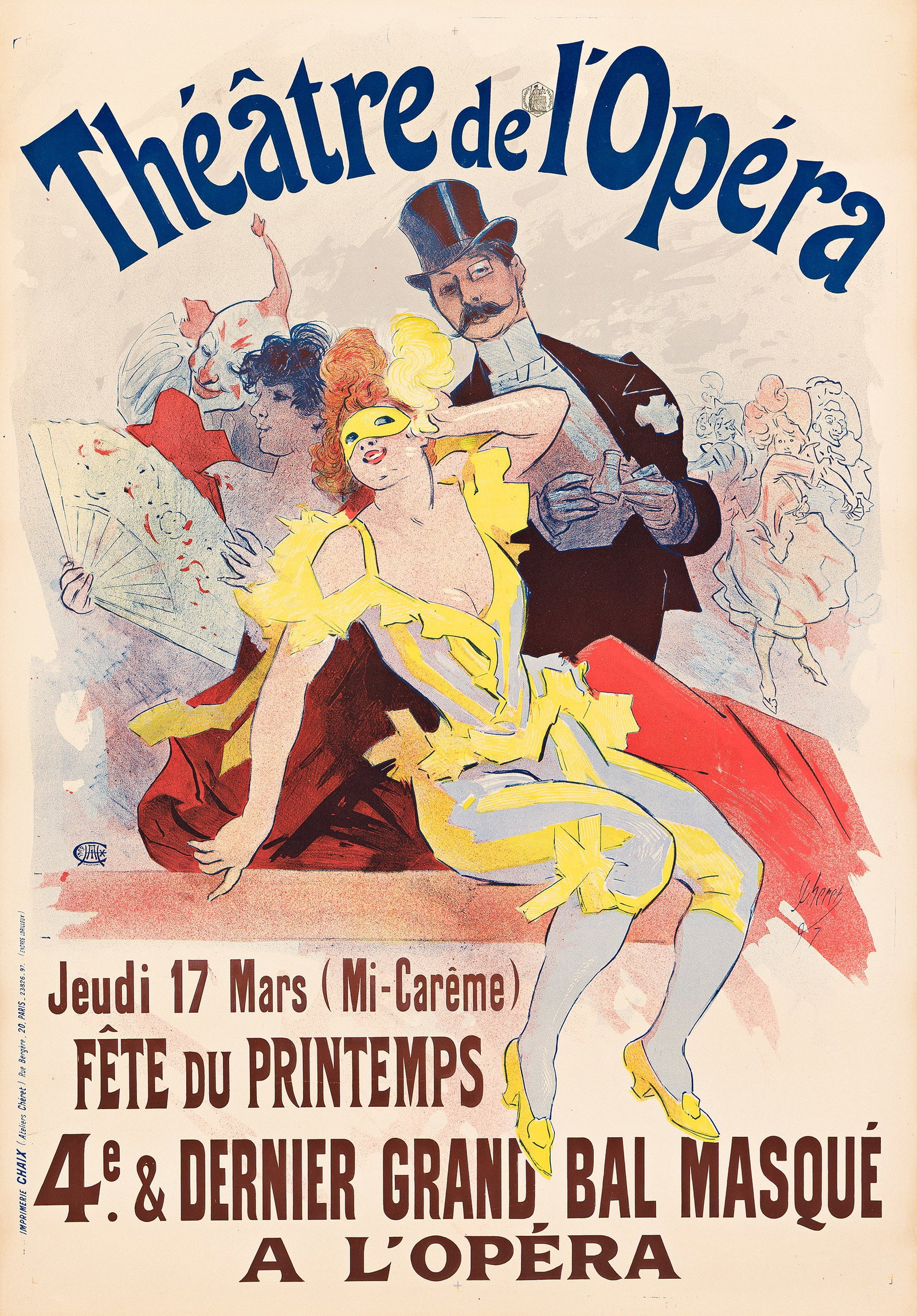Jules Chéret, Théâtre de l’Opéra / 4e & Dernier Grand Bal Masqué. (1 of 1)