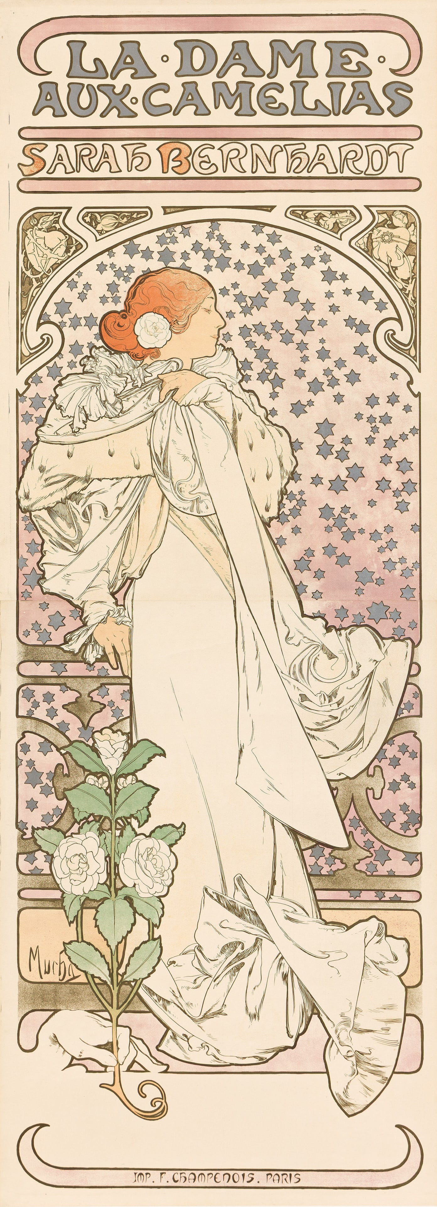 Alphonse Mucha, La Dame Aux Camelias. 1896. (1 of 1)