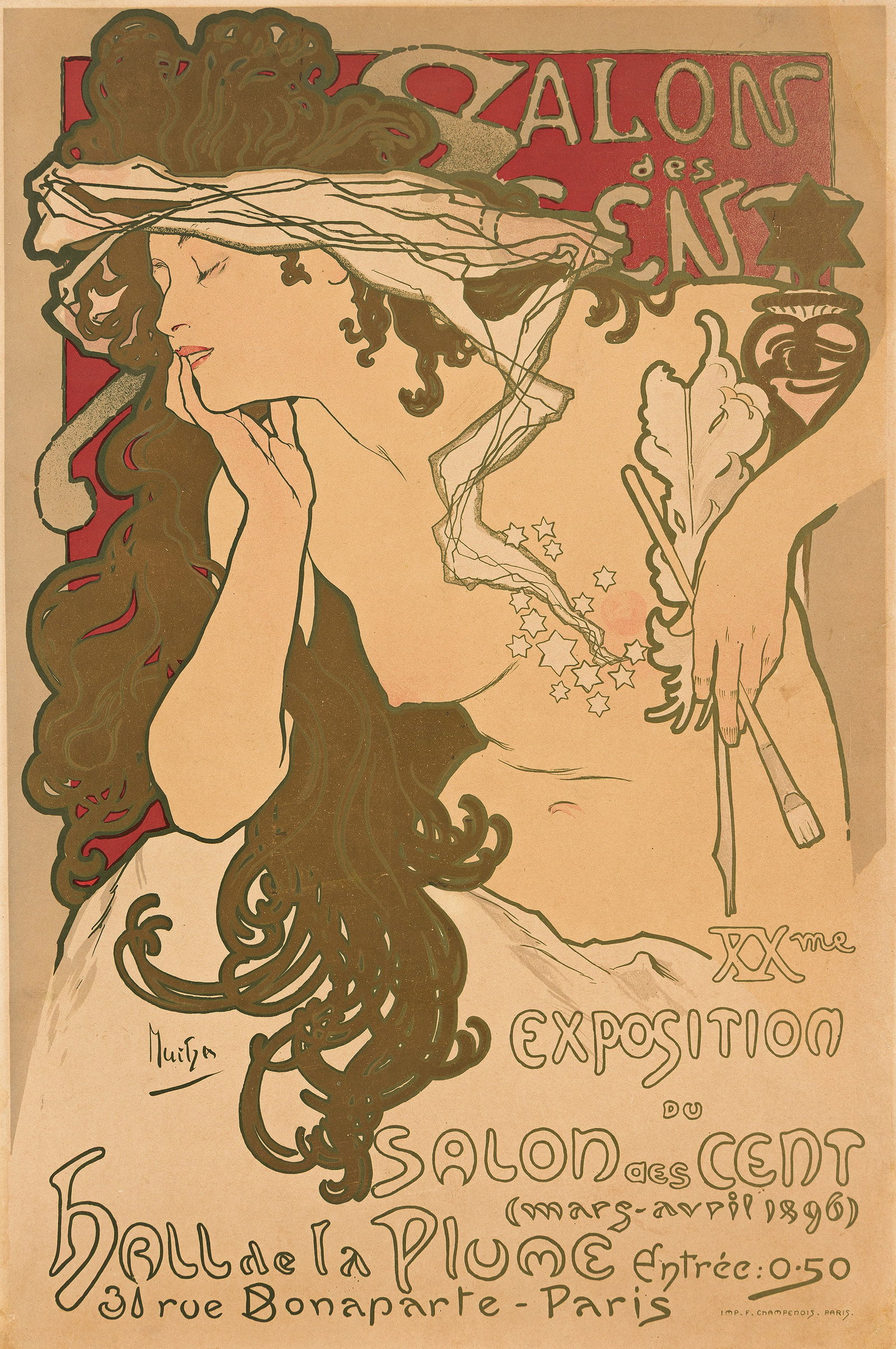 Alphonse Mucha, Salon des Cent. 1896. (1 of 1)