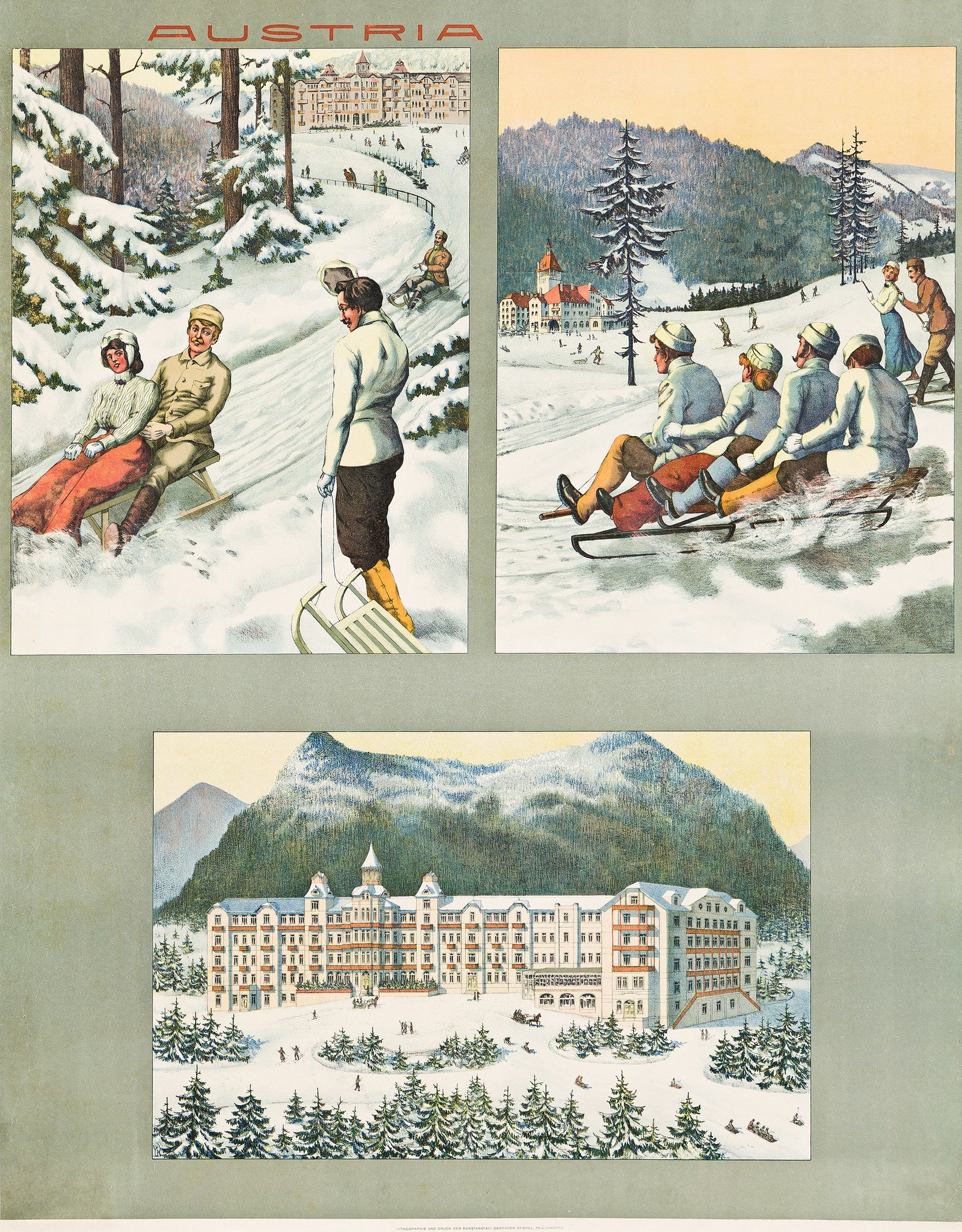 Designer Unknown, Austria [Grand Hotel Panhans - Semmering]. Circa 1900. (1 of 1)