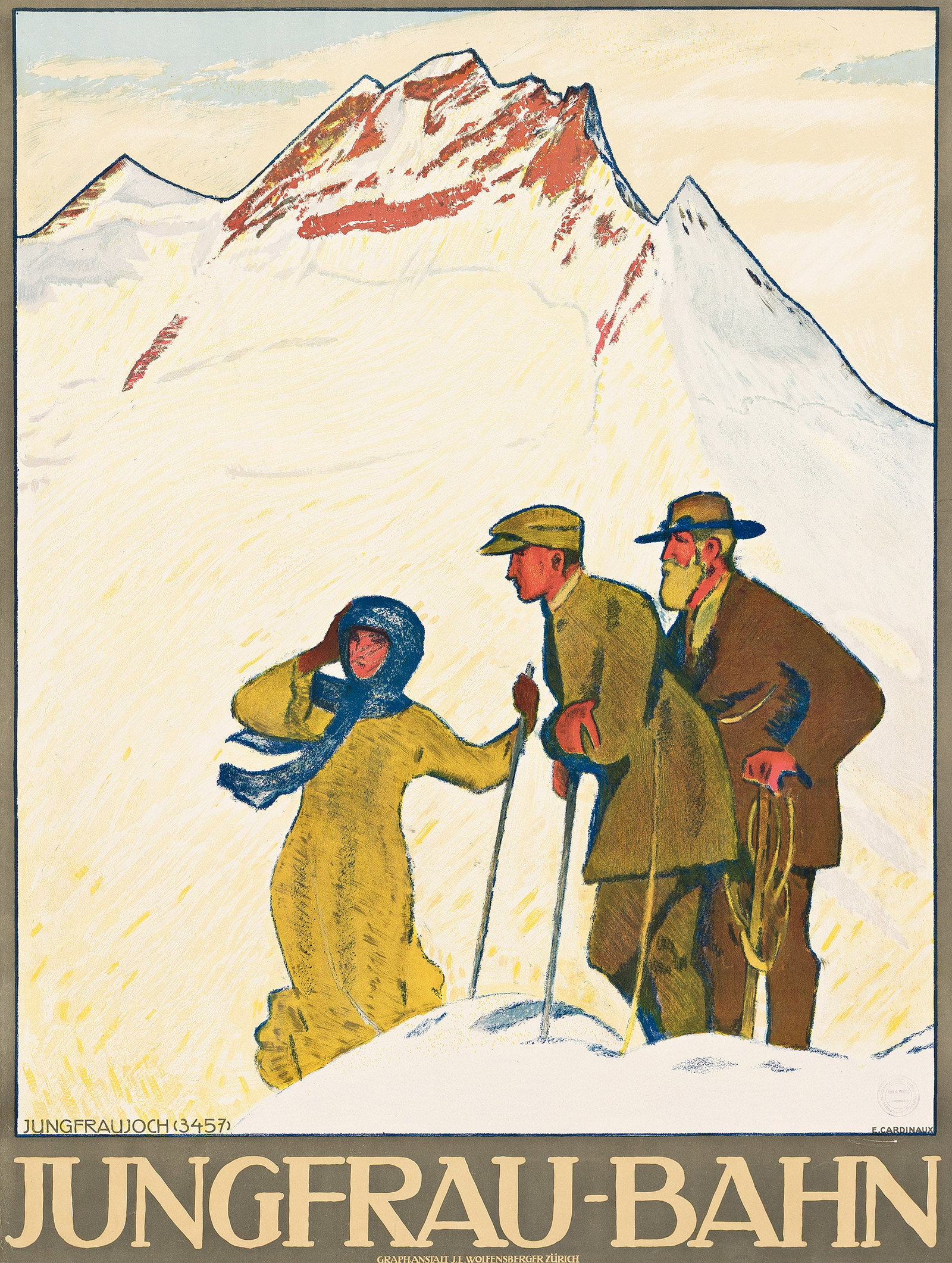 Emil Cardinaux, Jungfrau - Bahn. 1911. (1 of 1)