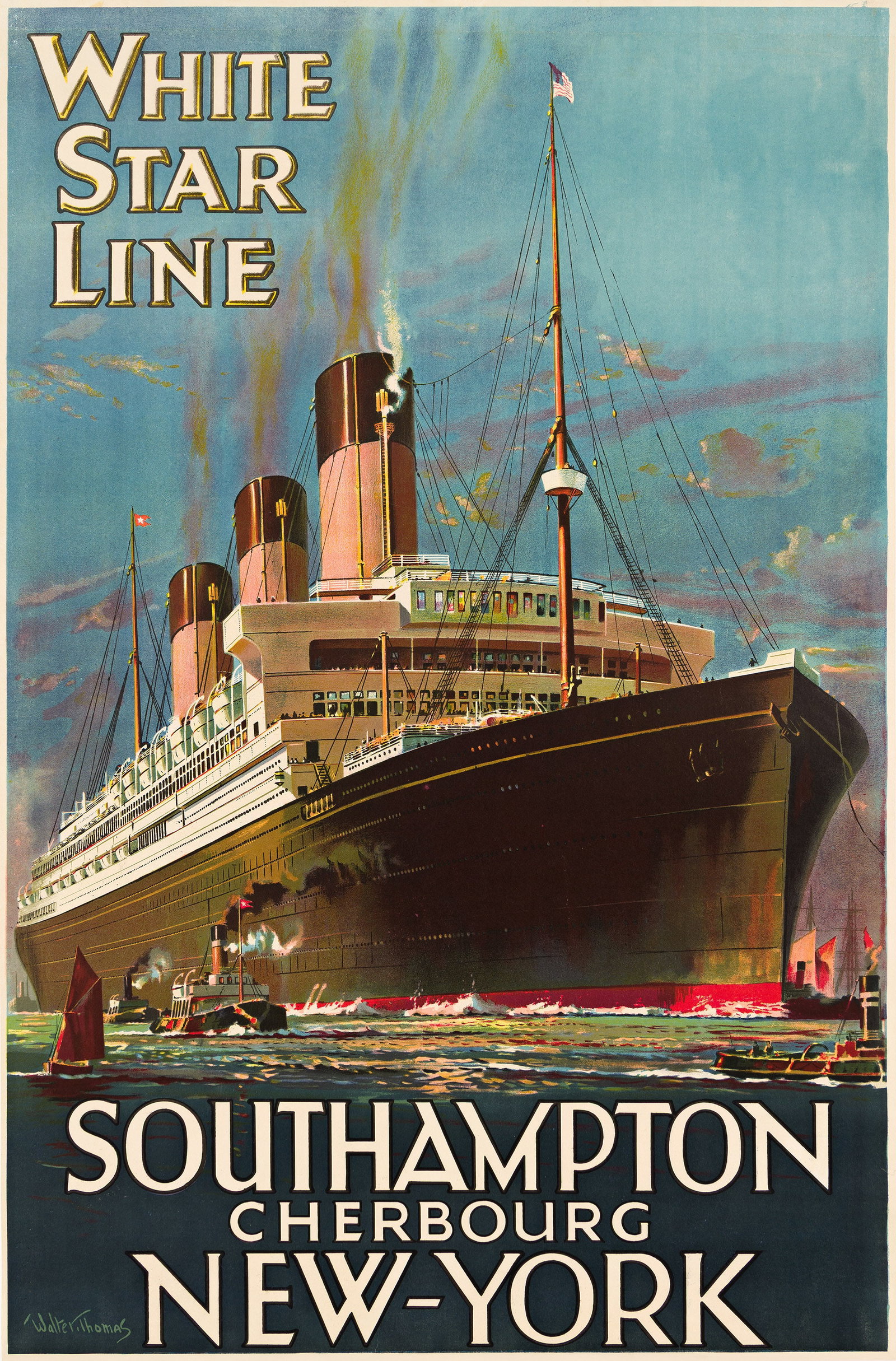 Walter Thomas, White Star Line / Southampton New - York [Majestic]. Circa 1923. (1 of 1)