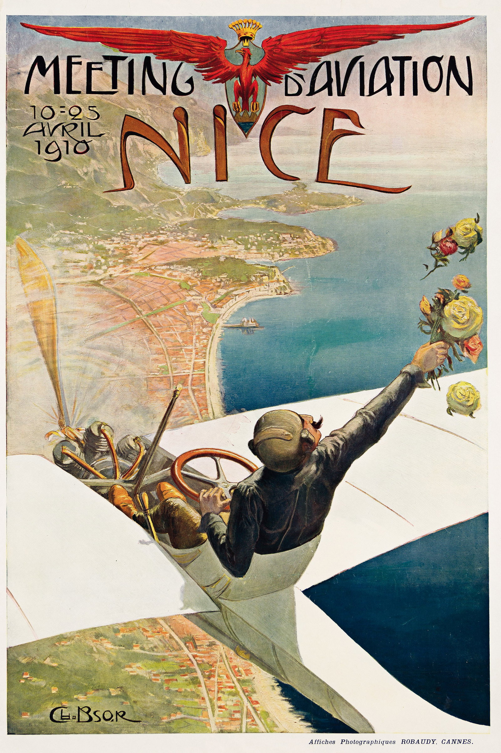 Charles-Leoncé Brossé, Meeting d'Aviation de Nice. 1910. (1 of 1)