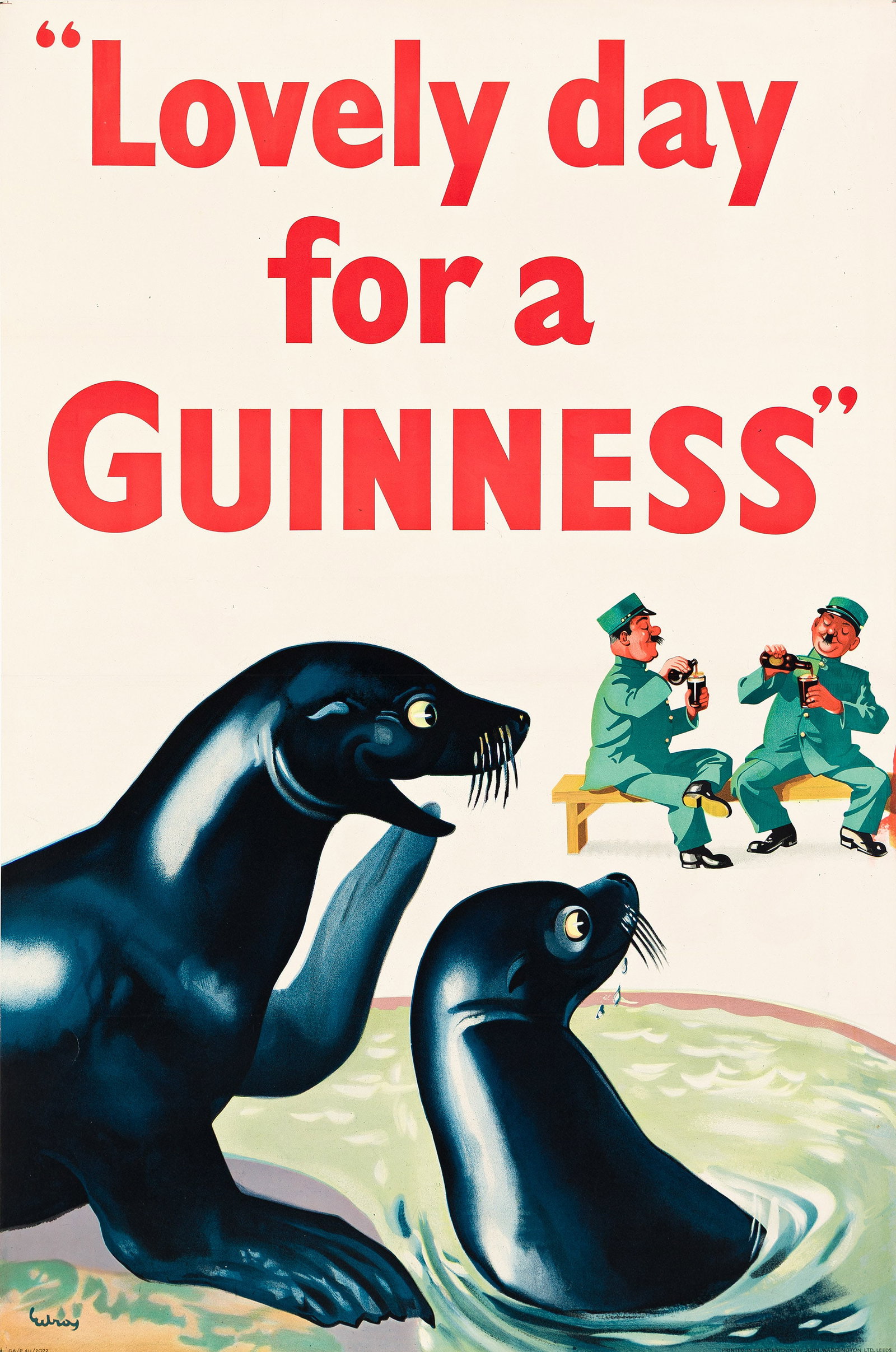 John Gilroy, "Lovely Day for a Guinness." 1954. (1 of 1)