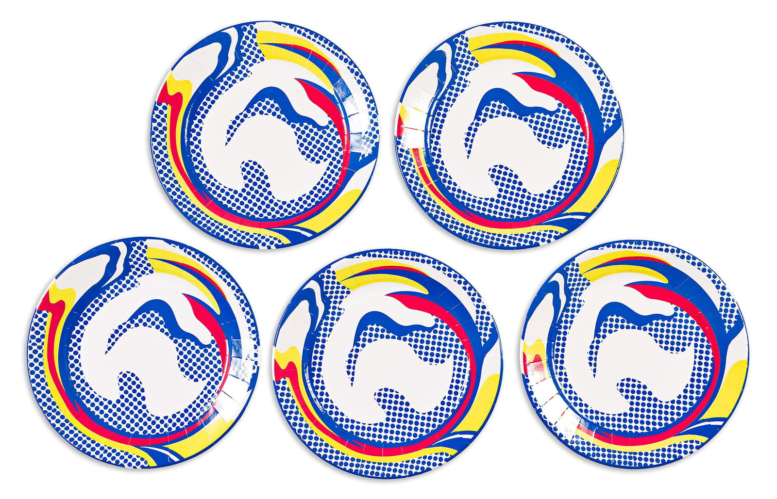 Roy Lichtenstein (1923-1997), Group of ten paper plates, 1969 (printed 2013). (1 of 3)