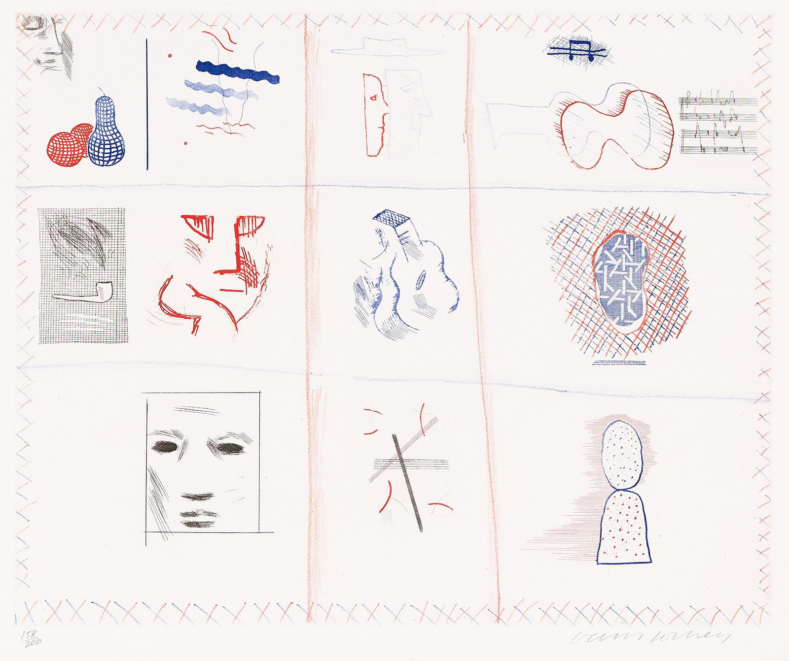 David Hockney (b. 1937), Franco-American Mail, 1976-77. (1 of 1)