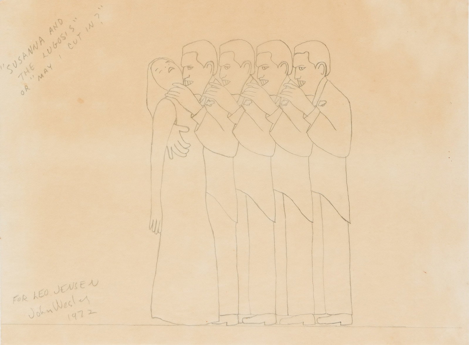 John Wesley (1928-2022), Susanna and the Lugosis or May I Cut In? 1972. (1 of 1)