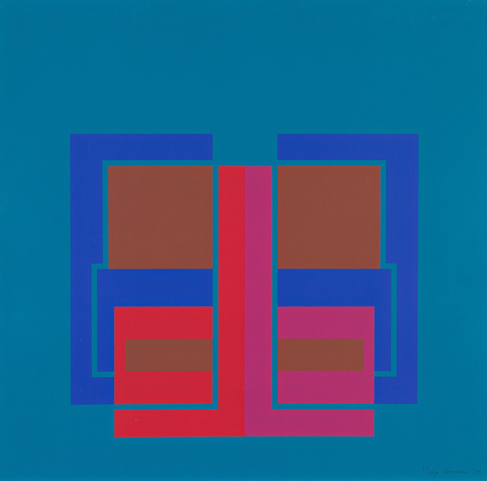 Robyn Denny (1930-2014), Two color screenprints, 1969-70. (1 of 2)